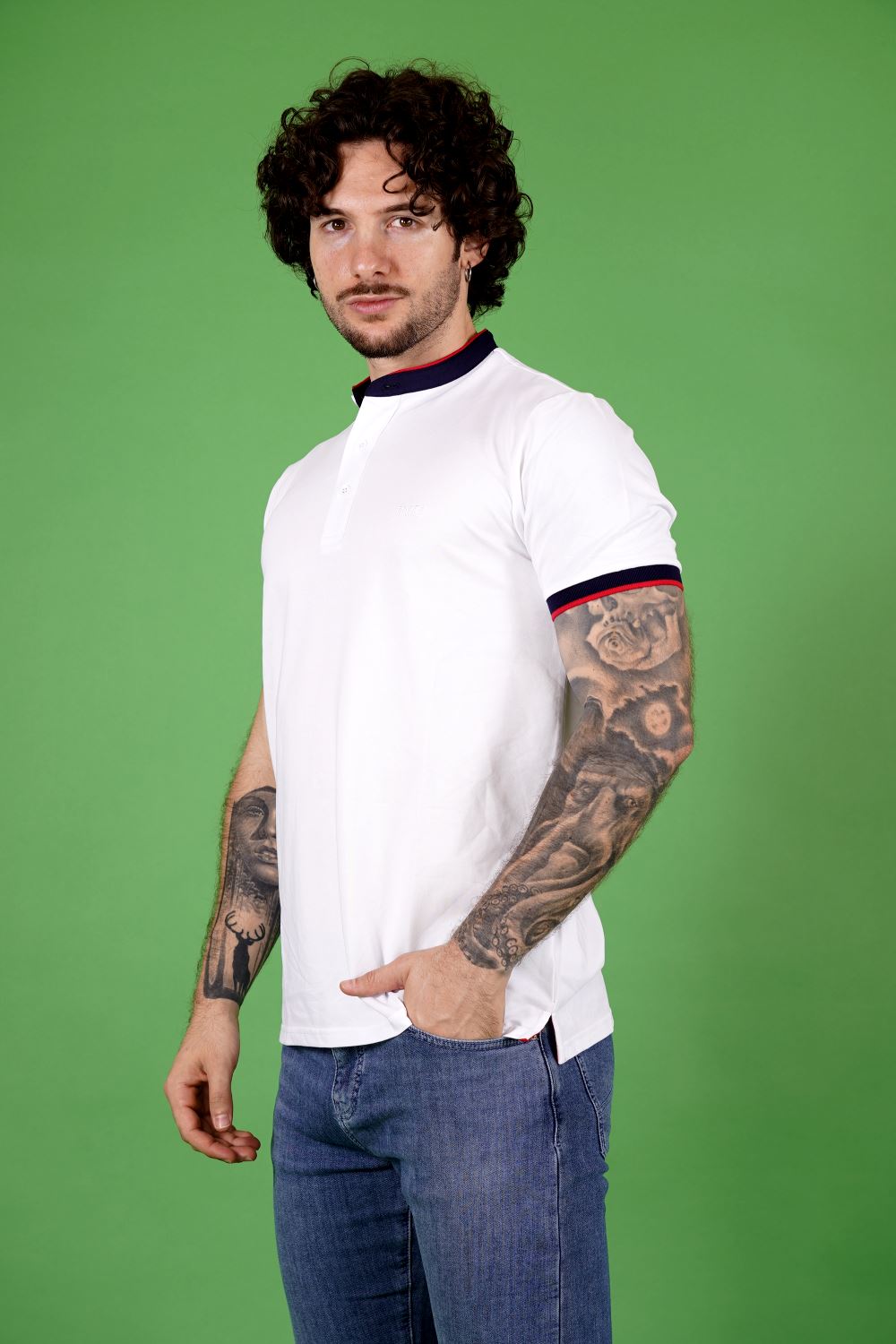 Polo TAKE TWO da Uomo - bianco UKE7063WH
