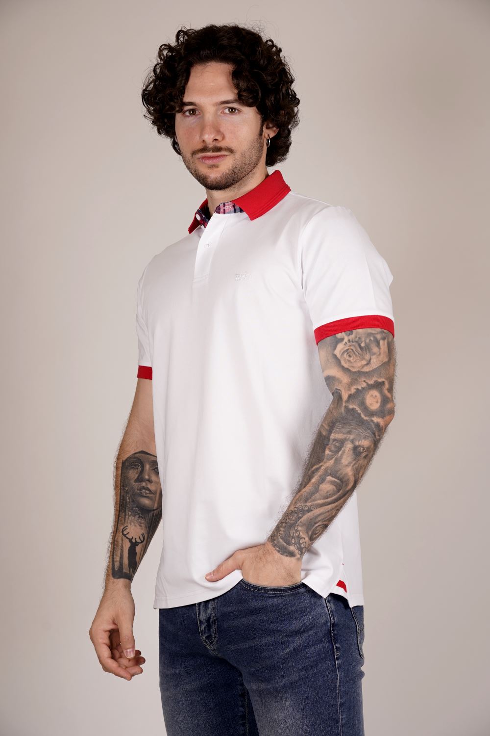Polo TAKE TWO da Uomo - bianco UKE7065WHT