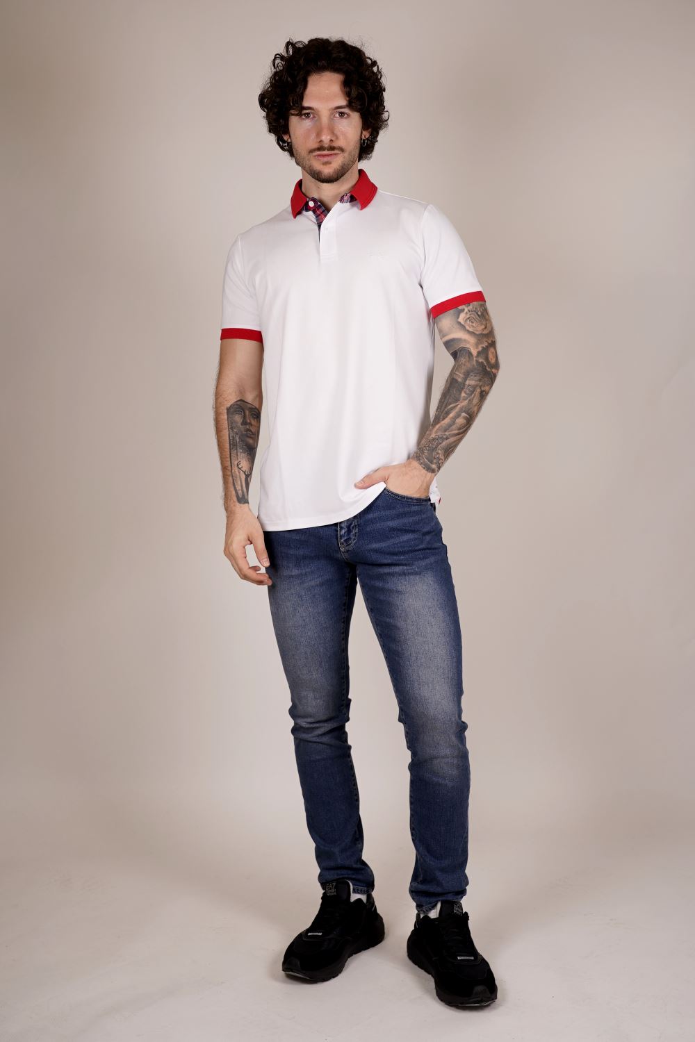 Polo TAKE TWO da Uomo - bianco UKE7065WHT