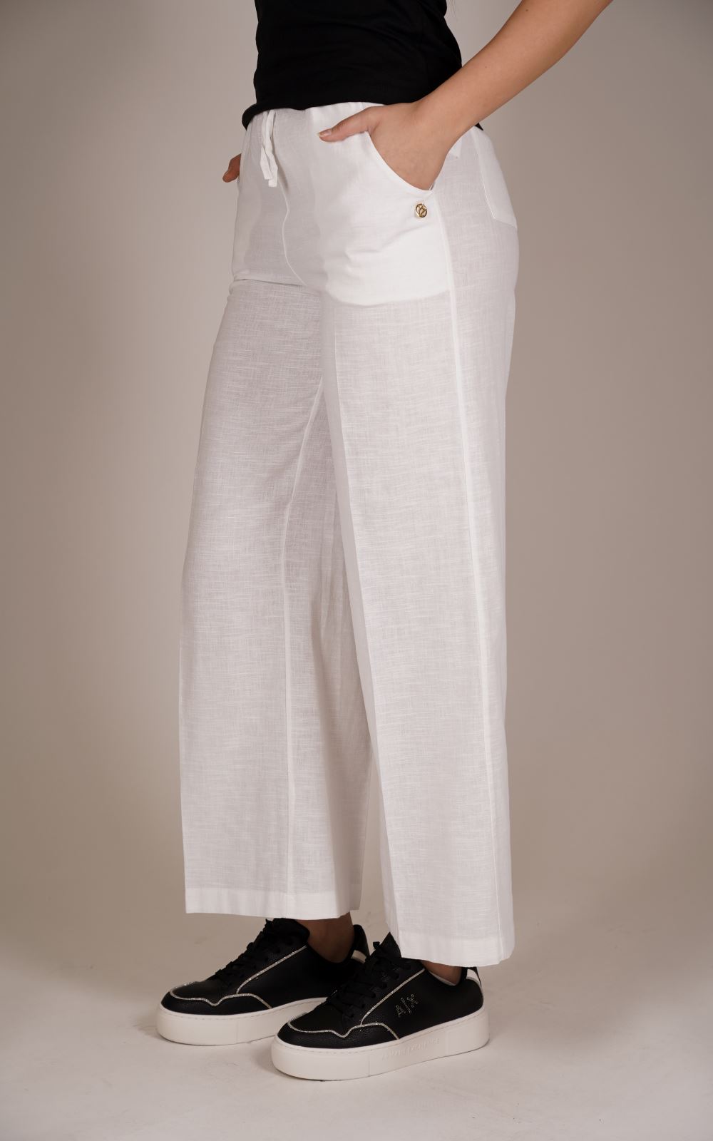 Pantalone YES-ZEE da Donna - bianco P398J200101