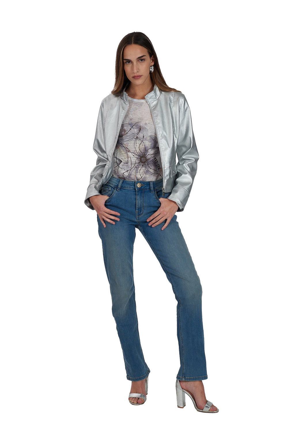 T-shirt YES-ZEE da Donna - beige T236Y3022222