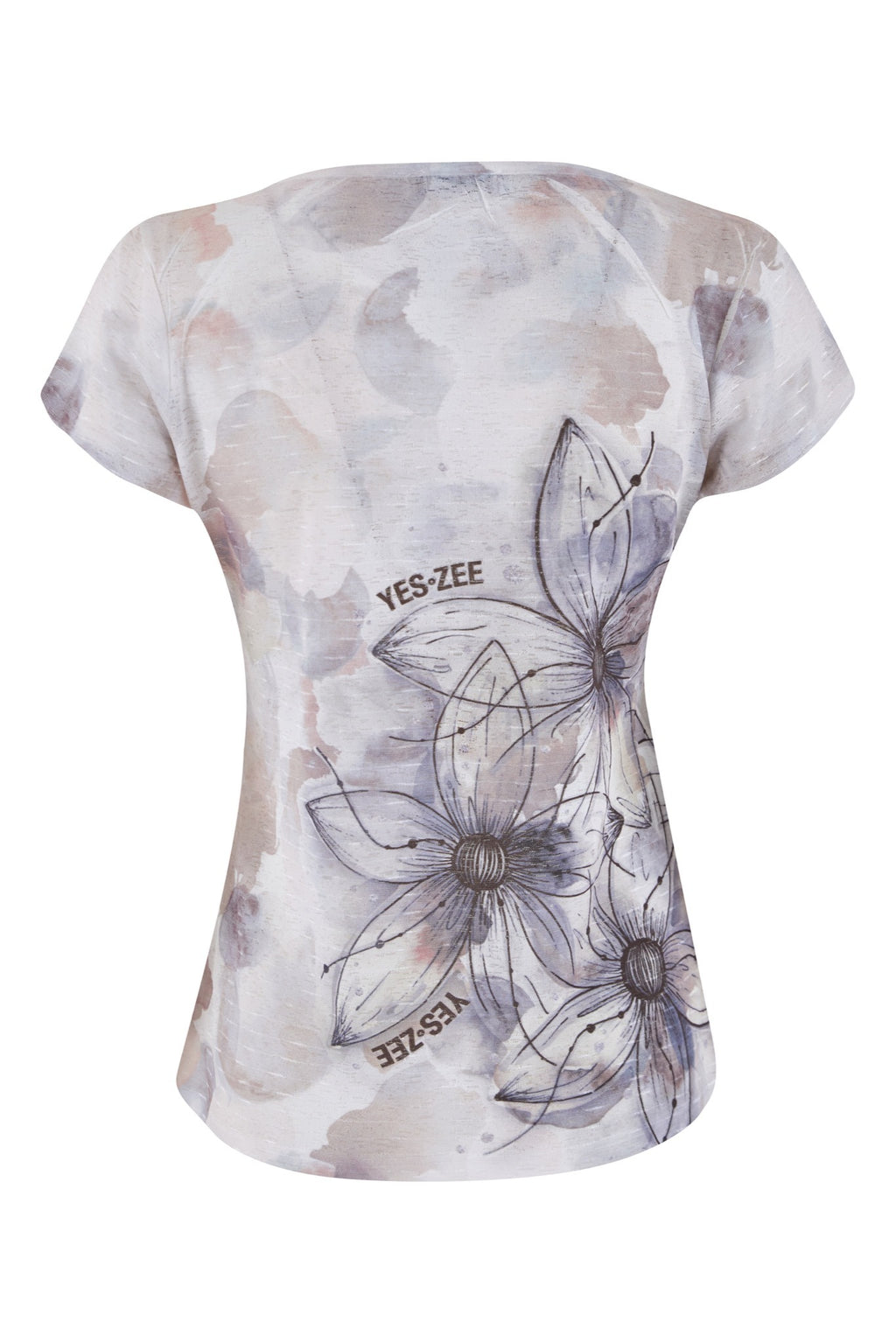 T-shirt YES-ZEE da Donna - beige T236Y3022222