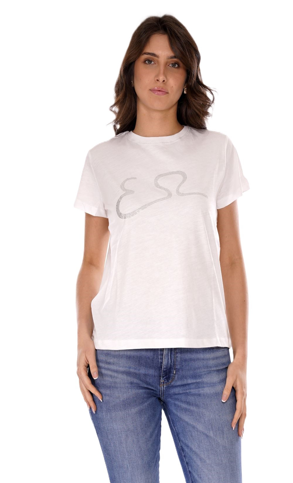 T-shirt YES-ZEE da Donna - bianco T264TL00101