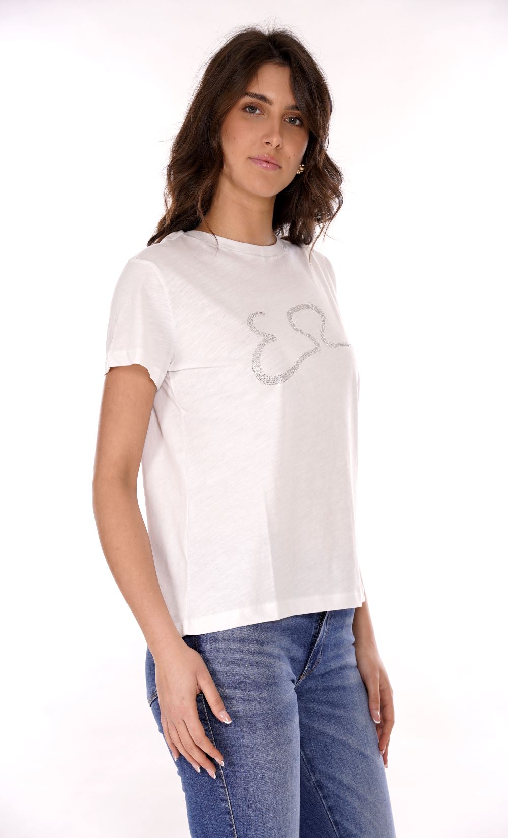 T-shirt YES-ZEE da Donna - bianco T264TL00101