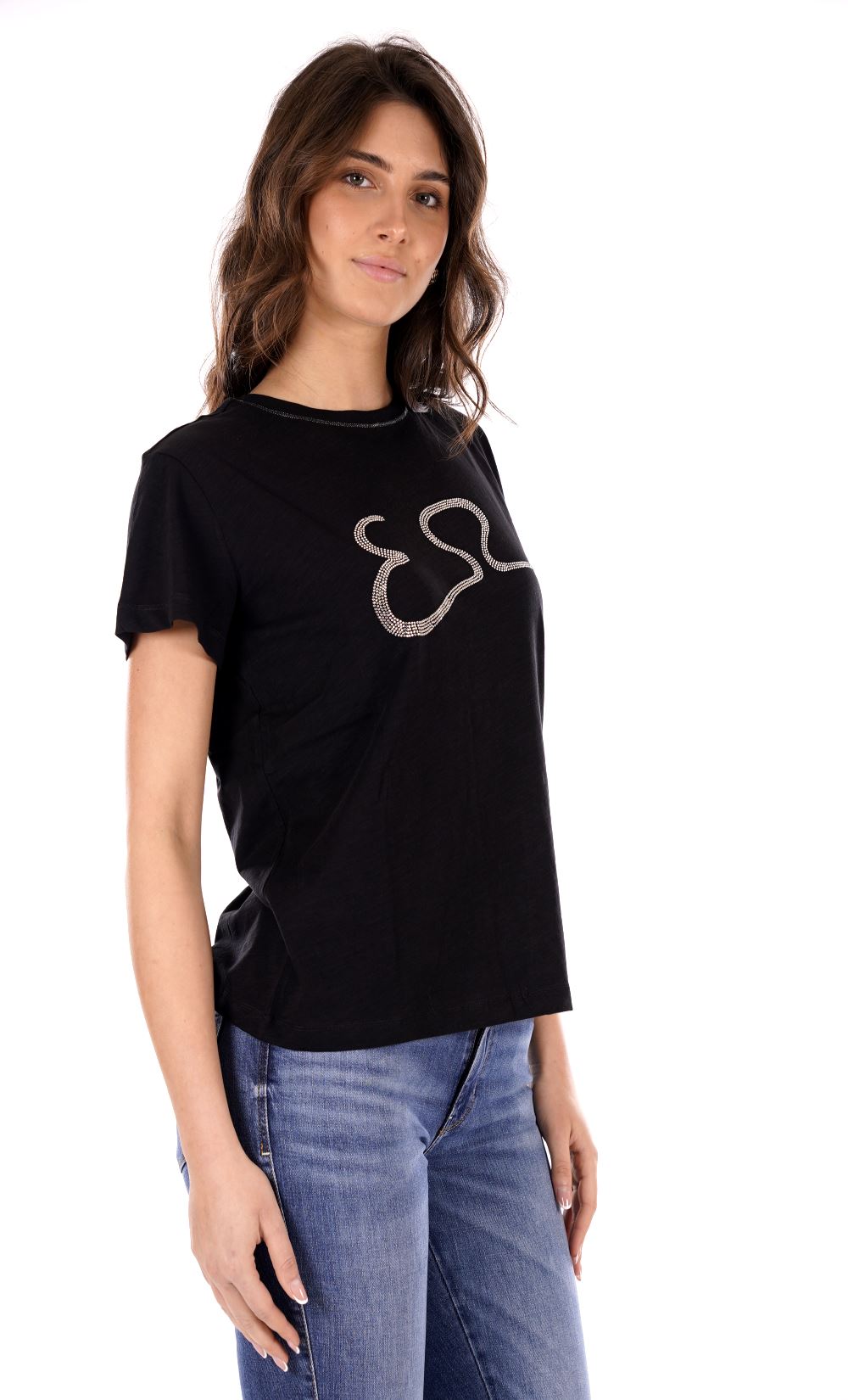 T-shirt YES-ZEE da Donna - nero T264TL00801