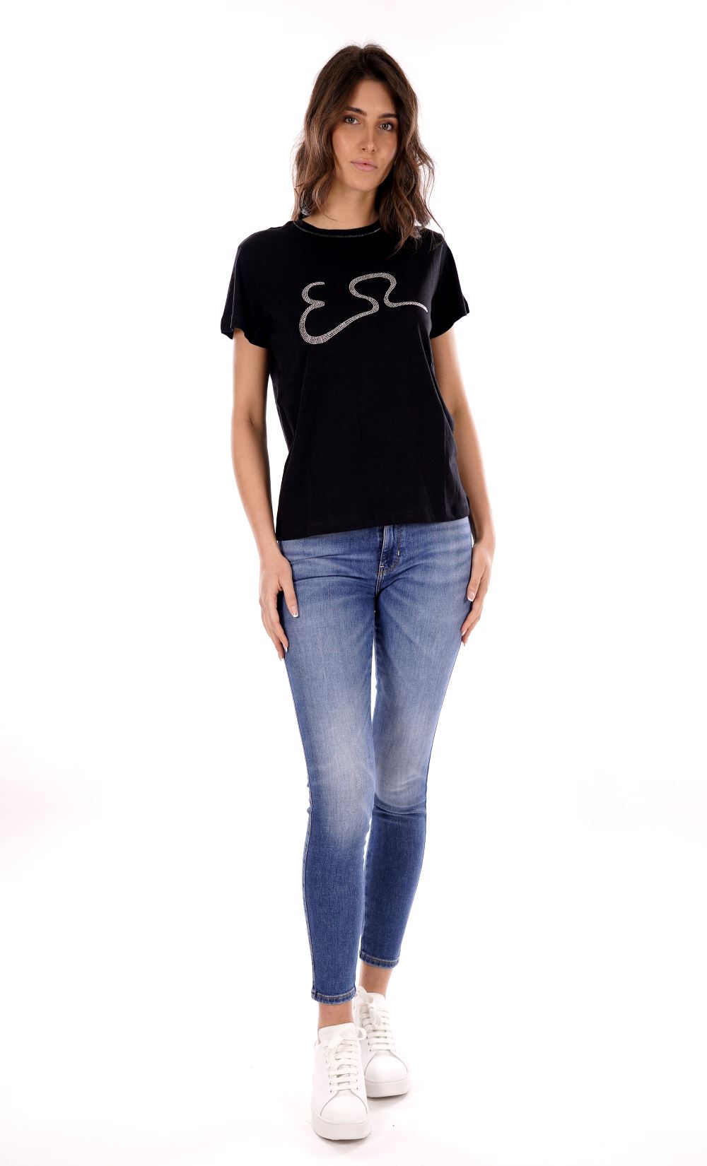 T-shirt YES-ZEE da Donna - nero T264TL00801