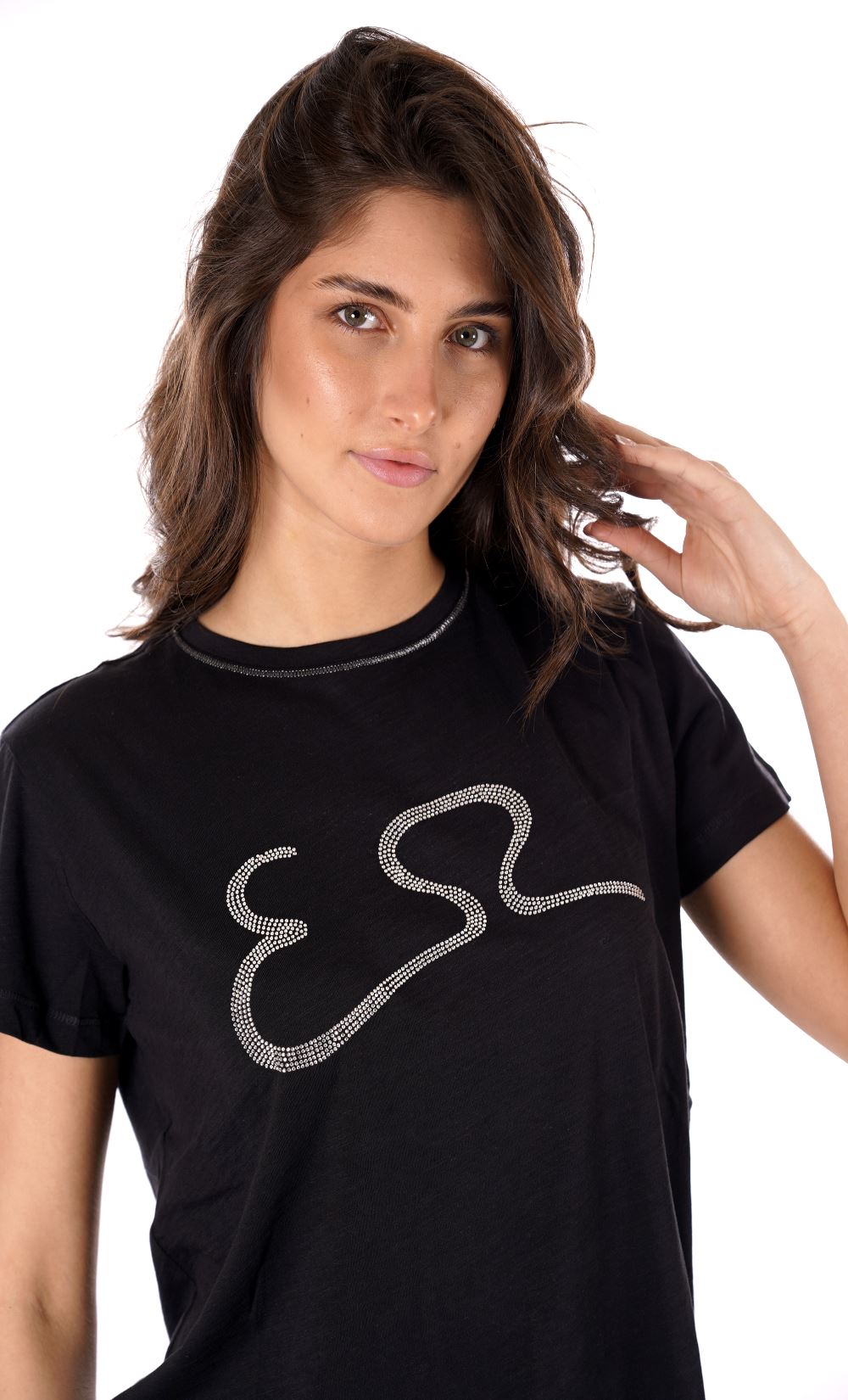 T-shirt YES-ZEE da Donna - nero T264TL00801