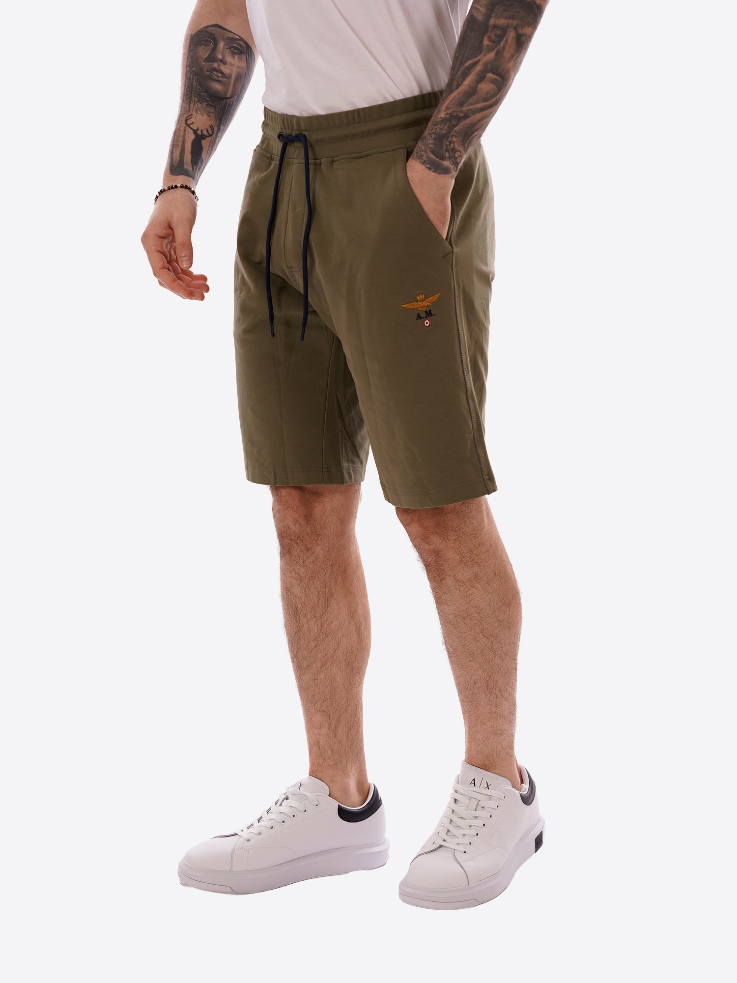Bermuda AERONAUTICA MILITARE da Uomo - verde BF003207304 VERDE
