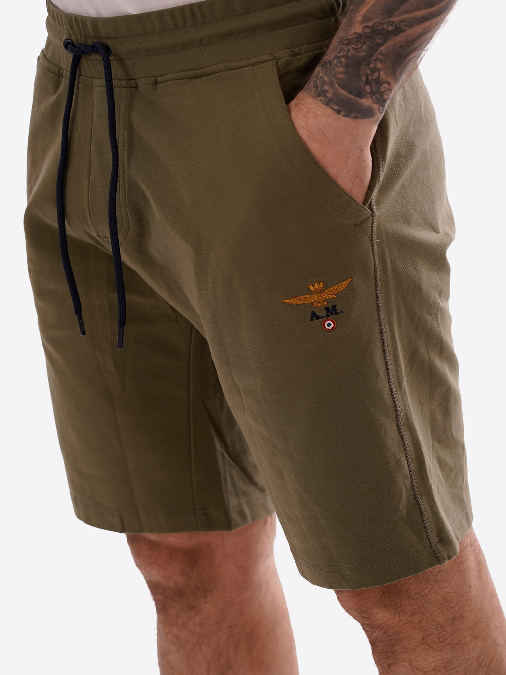 Bermuda AERONAUTICA MILITARE da Uomo - verde BF003207304 VERDE