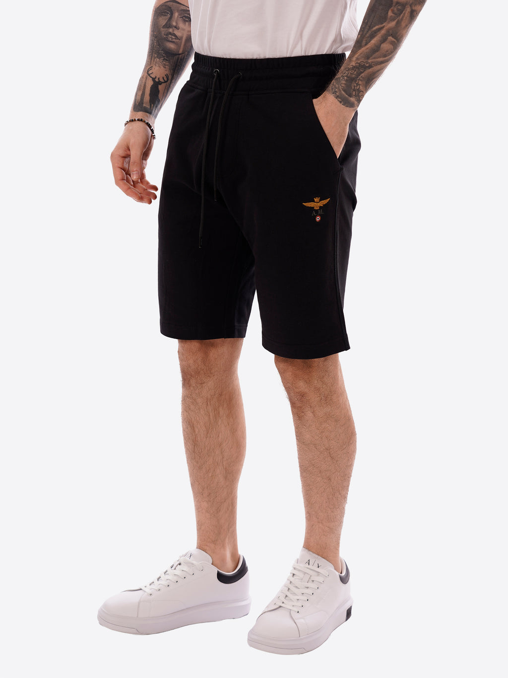 Bermuda AERONAUTICA MILITARE da Uomo - nero BF003234300 NERO