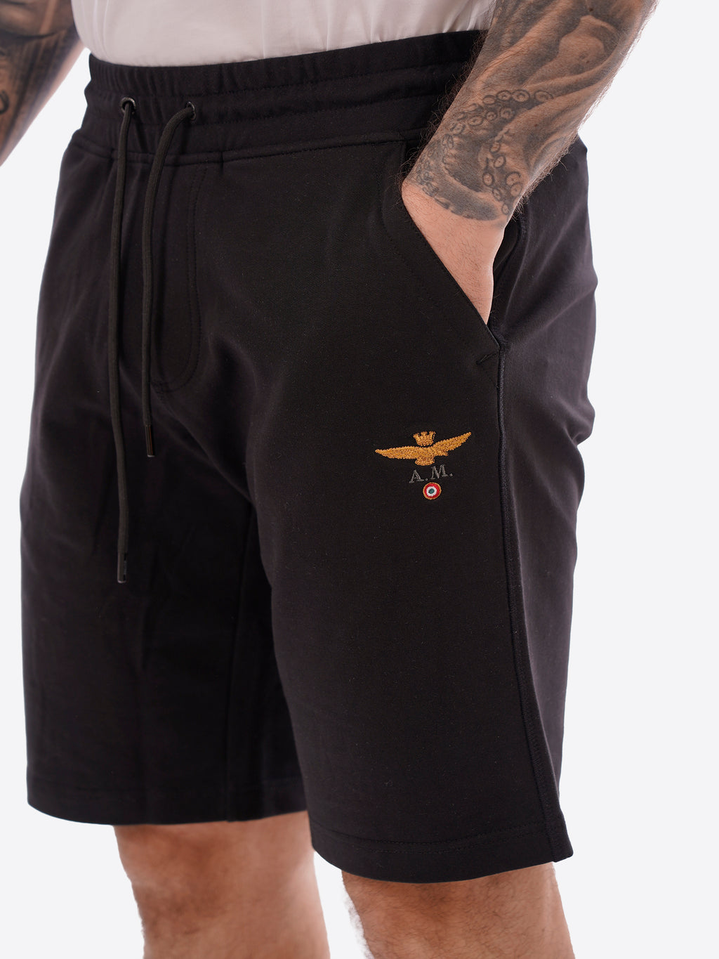 Bermuda AERONAUTICA MILITARE da Uomo - nero BF003234300 NERO