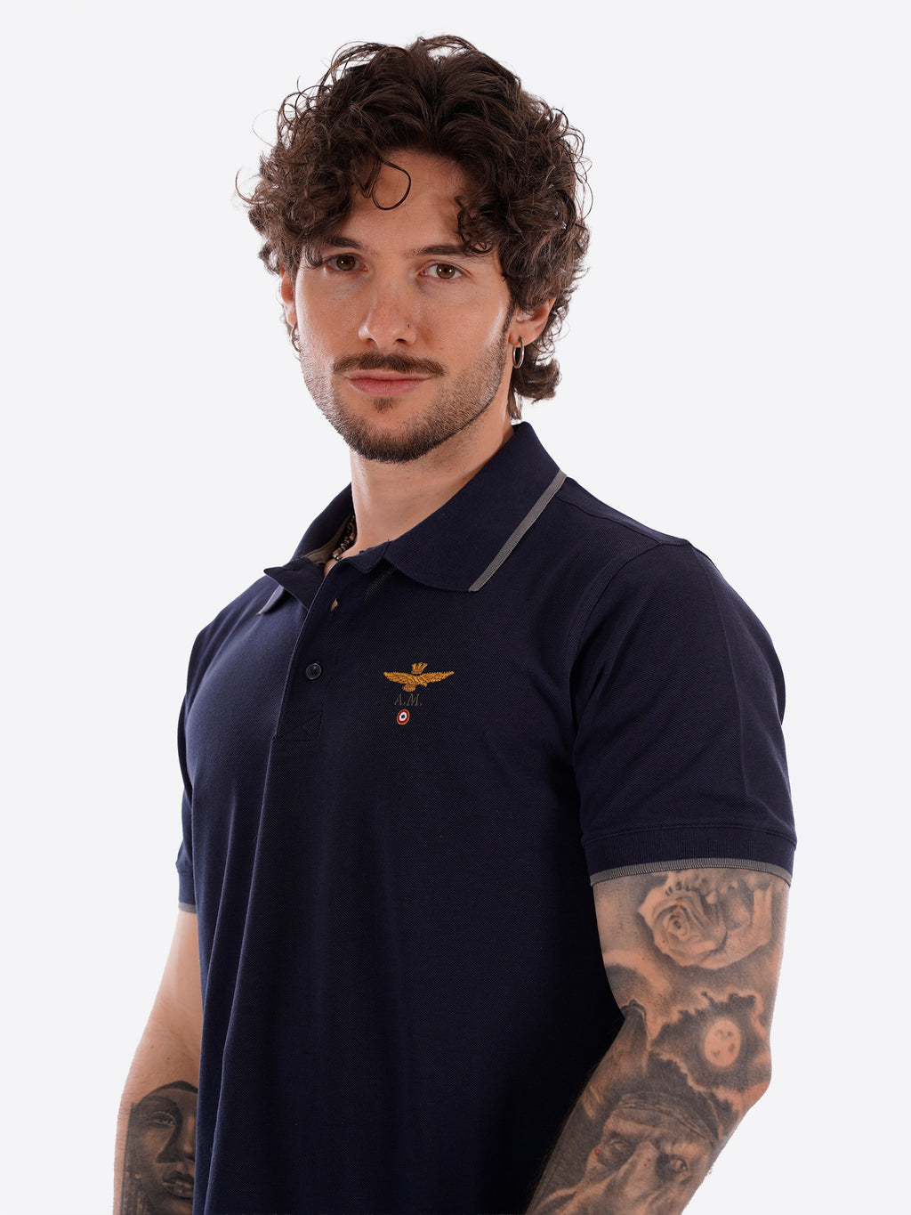 Polo maniche corte AERONAUTICA MILITARE da Uomo - blu PO130808184 BLU