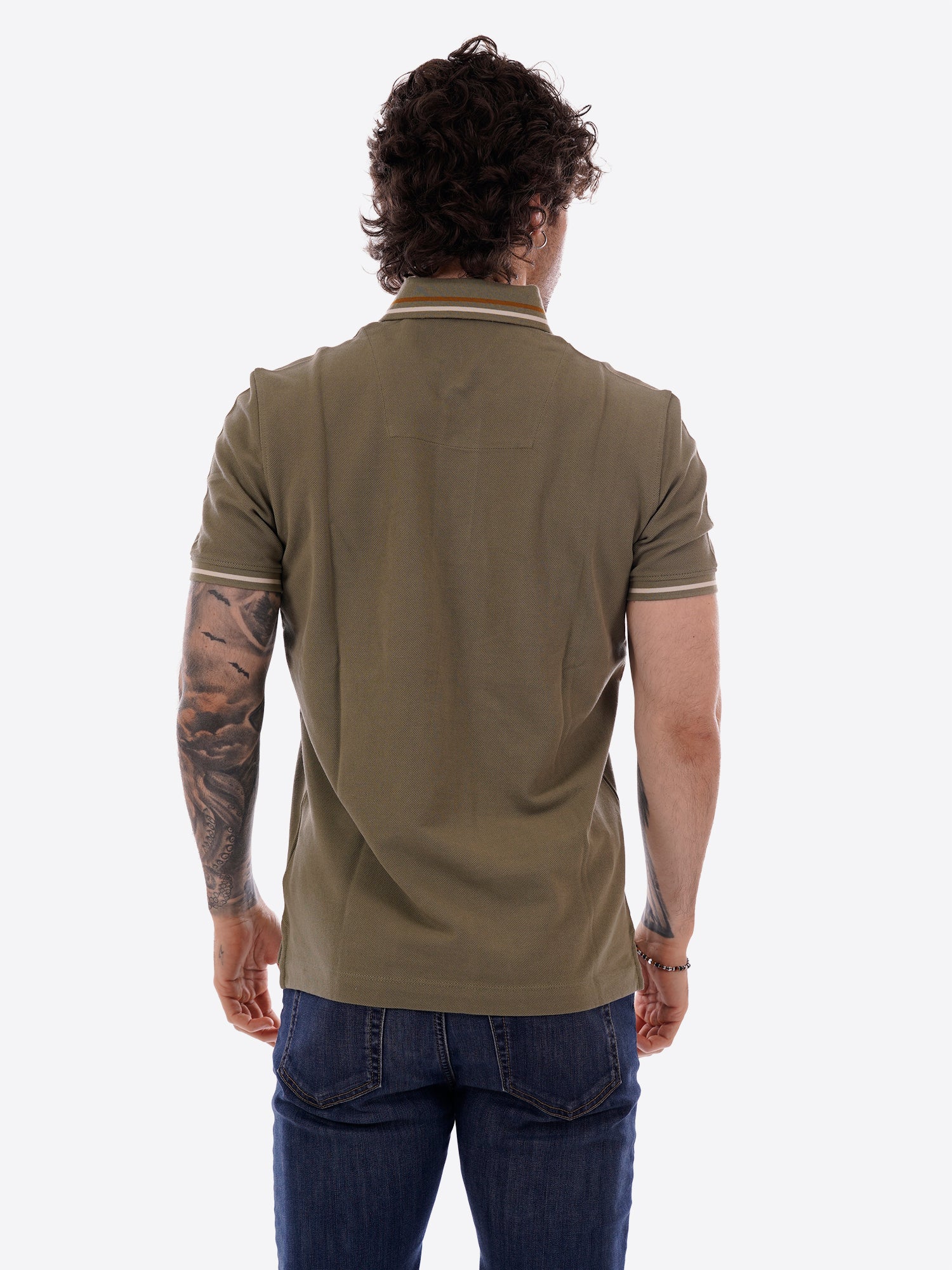 Polo maniche corte AERONAUTICA MILITARE da Uomo - verde PO191407304 VERDE