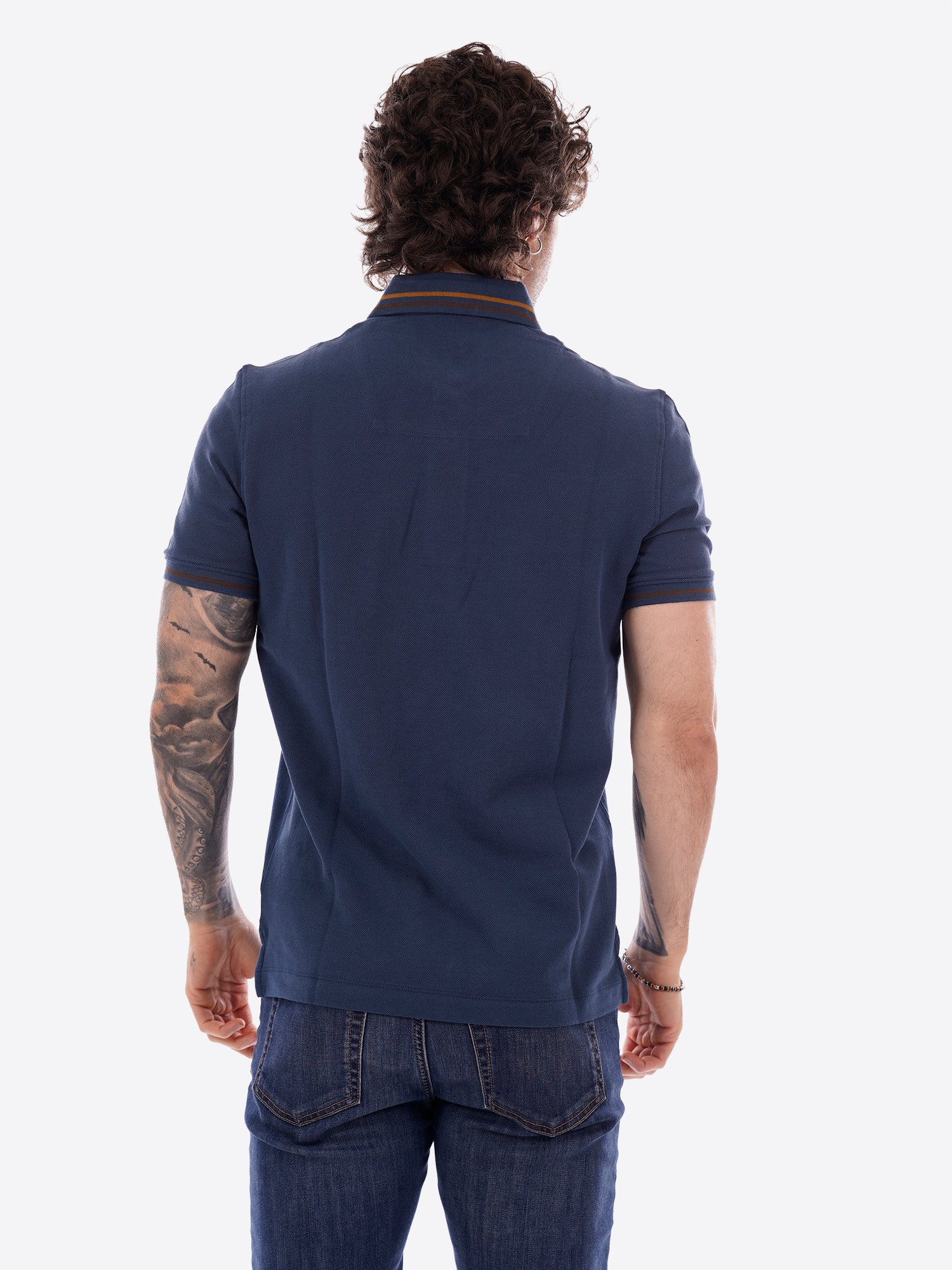 Polo maniche corte AERONAUTICA MILITARE da Uomo - blu PO191421315 BLUAVIO