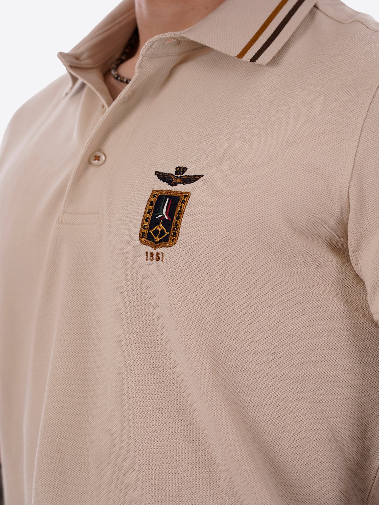 Polo maniche corte AERONAUTICA MILITARE da Uomo - bianco PO191473078 GHIACCIO