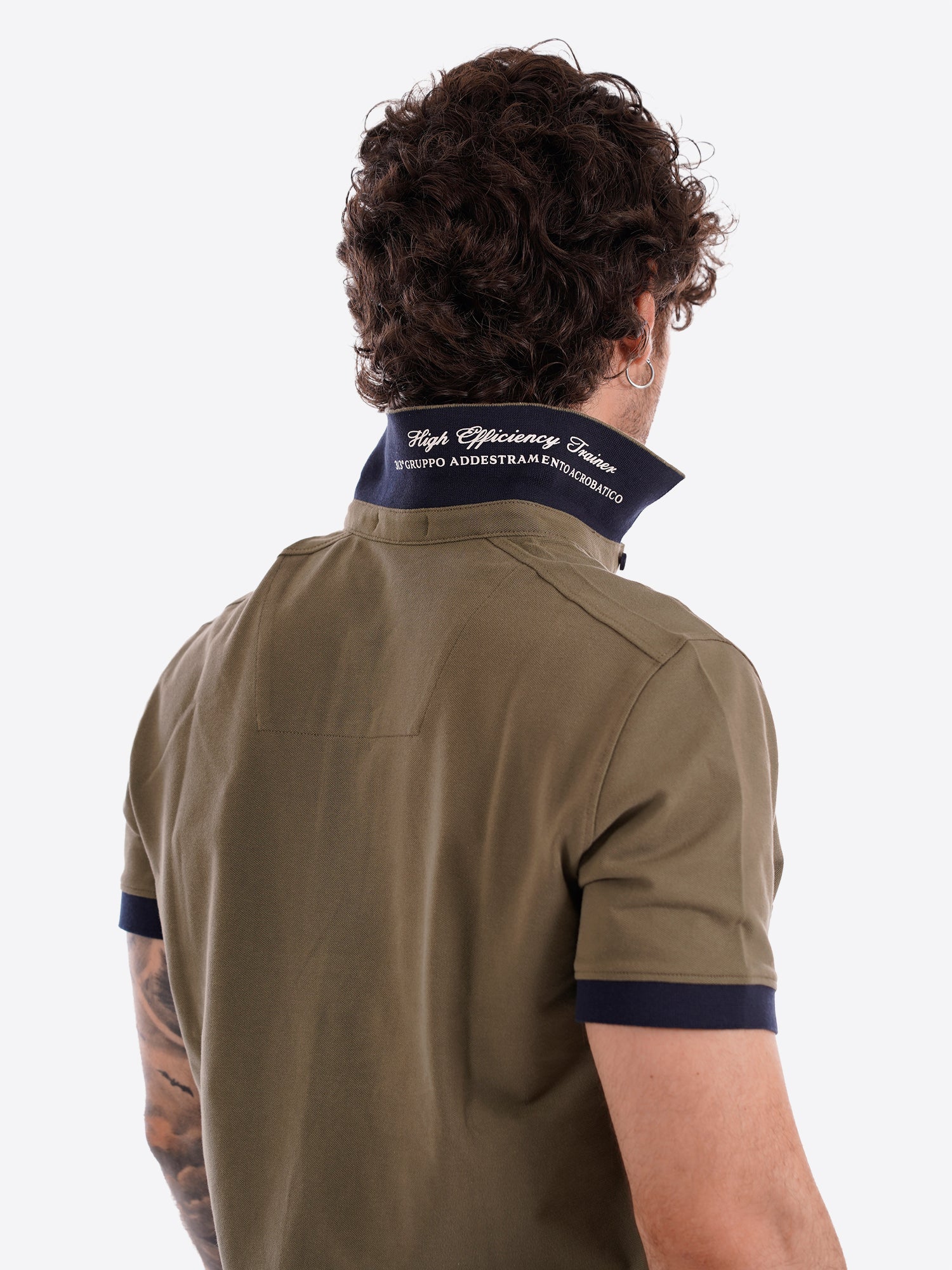 Polo maniche corte AERONAUTICA MILITARE da Uomo - verde PO191507304 VERDE