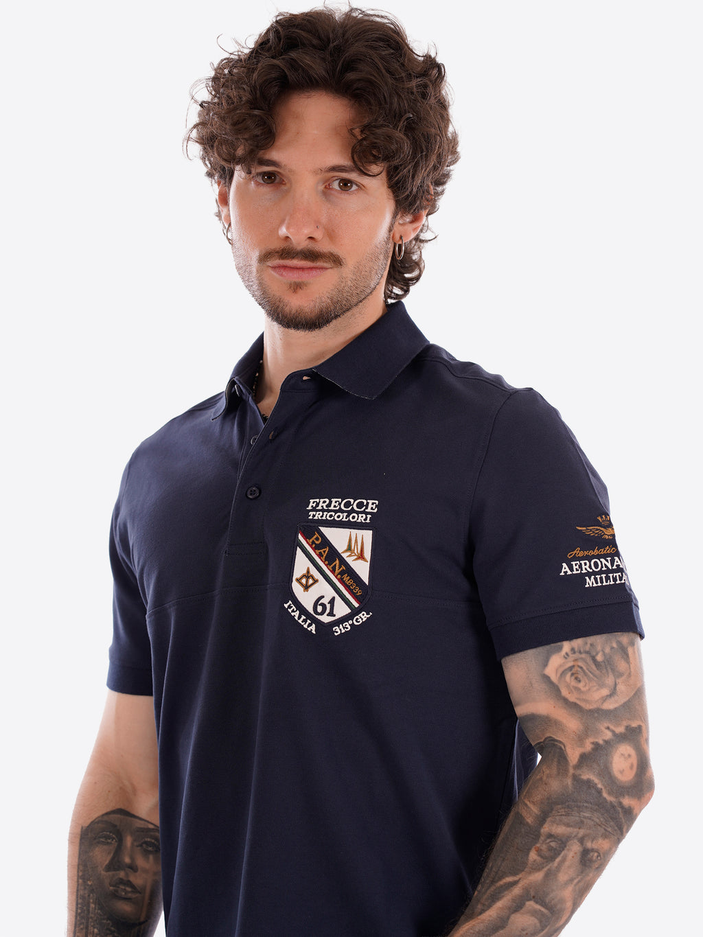 Polo maniche corte AERONAUTICA MILITARE da Uomo - blu PO191508184 BLU