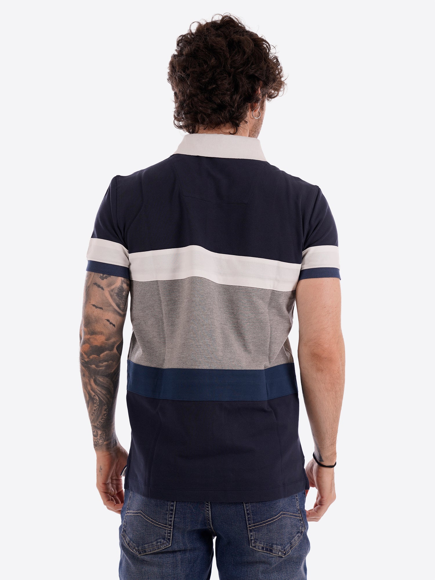 Polo maniche corte AERONAUTICA MILITARE da Uomo - blu PO191694727 BLUGRIGIO