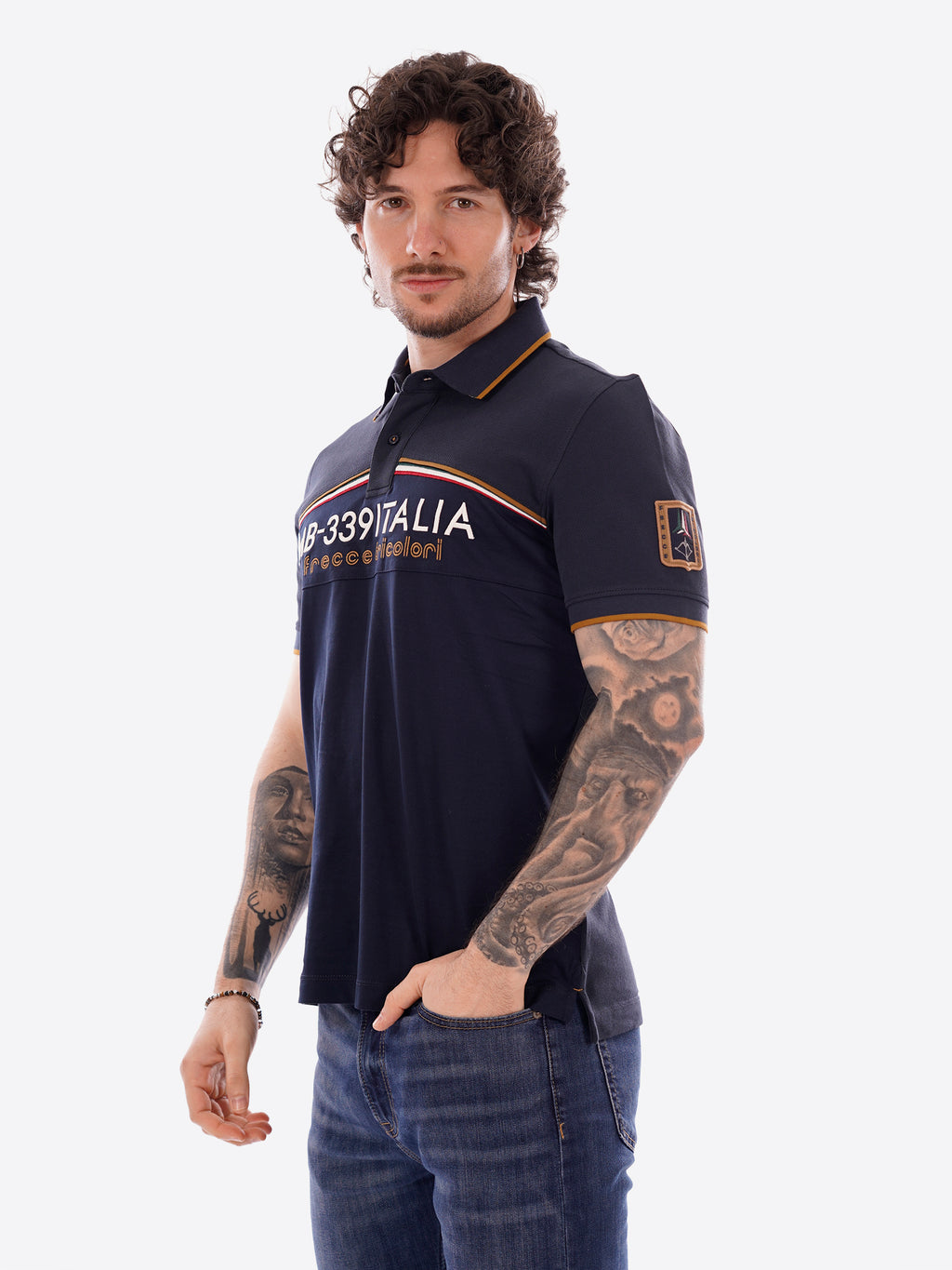 Polo maniche corte AERONAUTICA MILITARE da Uomo - blu PO192408184 BLU