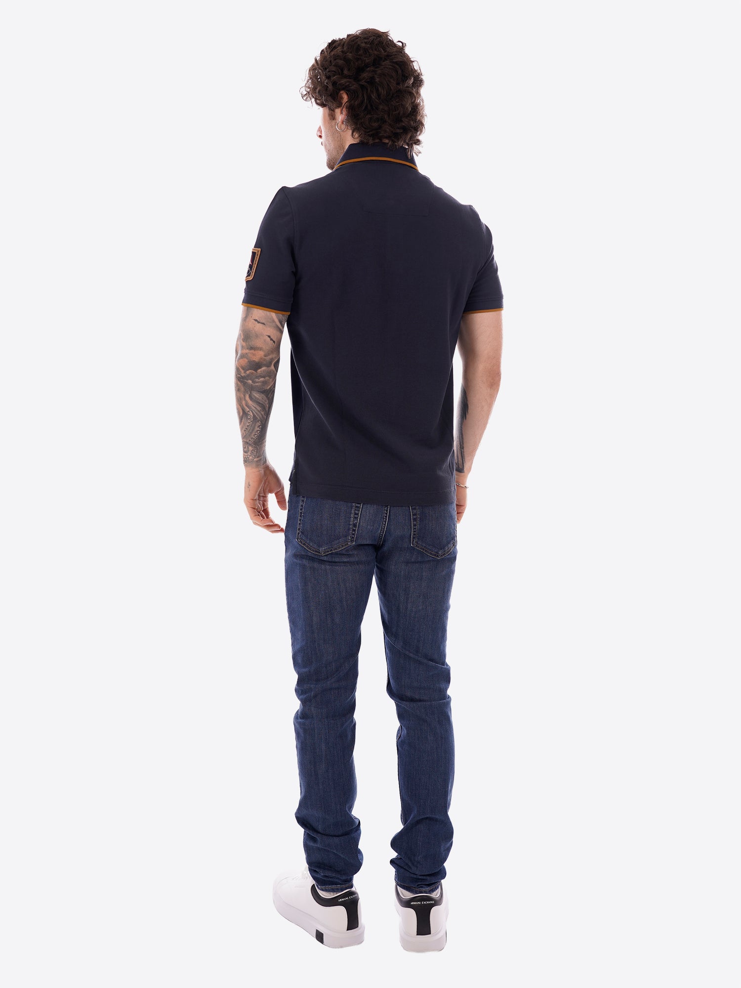 Polo maniche corte AERONAUTICA MILITARE da Uomo - blu PO192408184 BLU