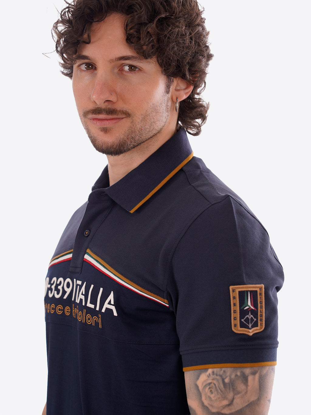 Polo maniche corte AERONAUTICA MILITARE da Uomo - blu PO192408184 BLU