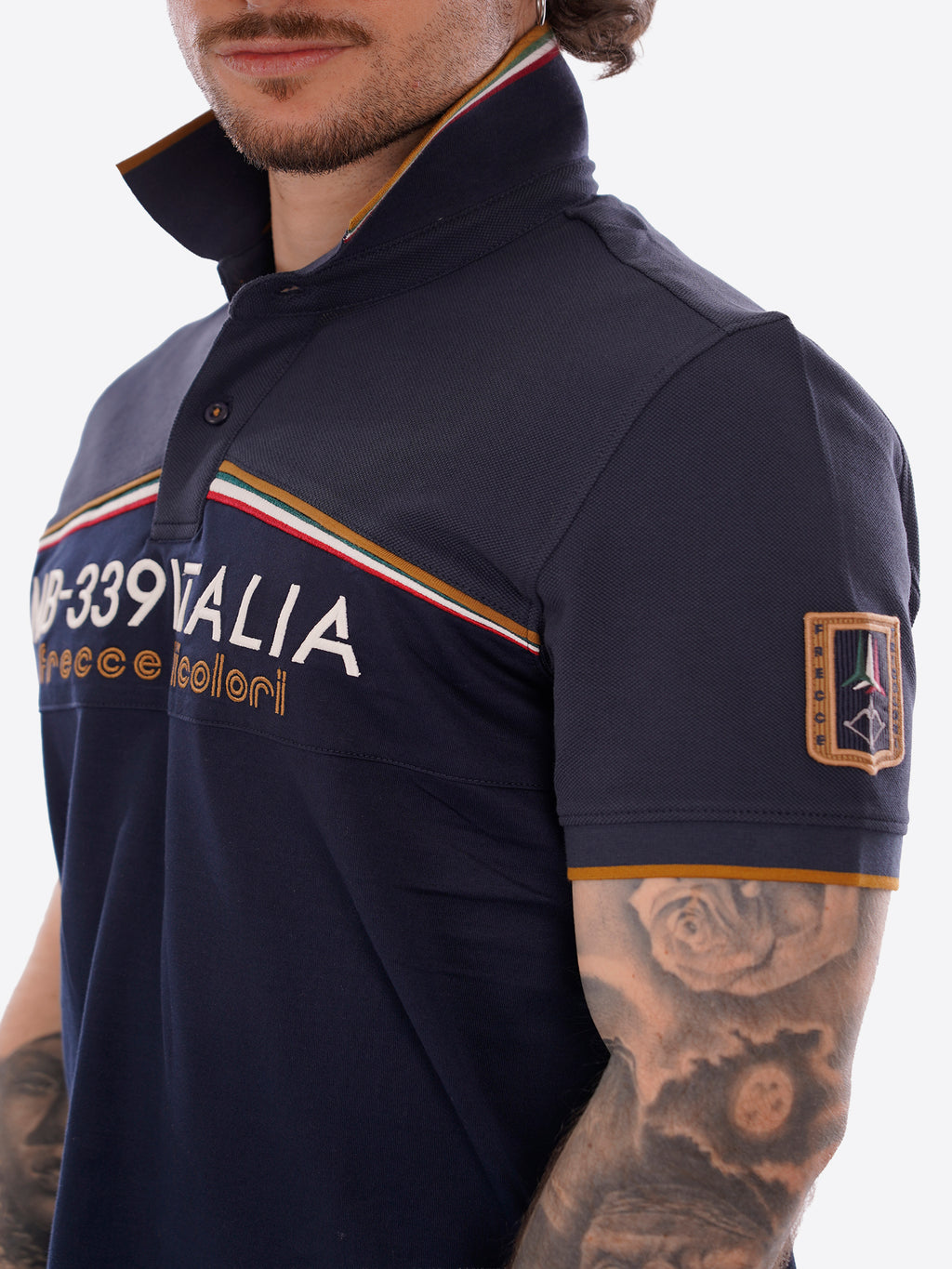 Polo maniche corte AERONAUTICA MILITARE da Uomo - blu PO192408184 BLU
