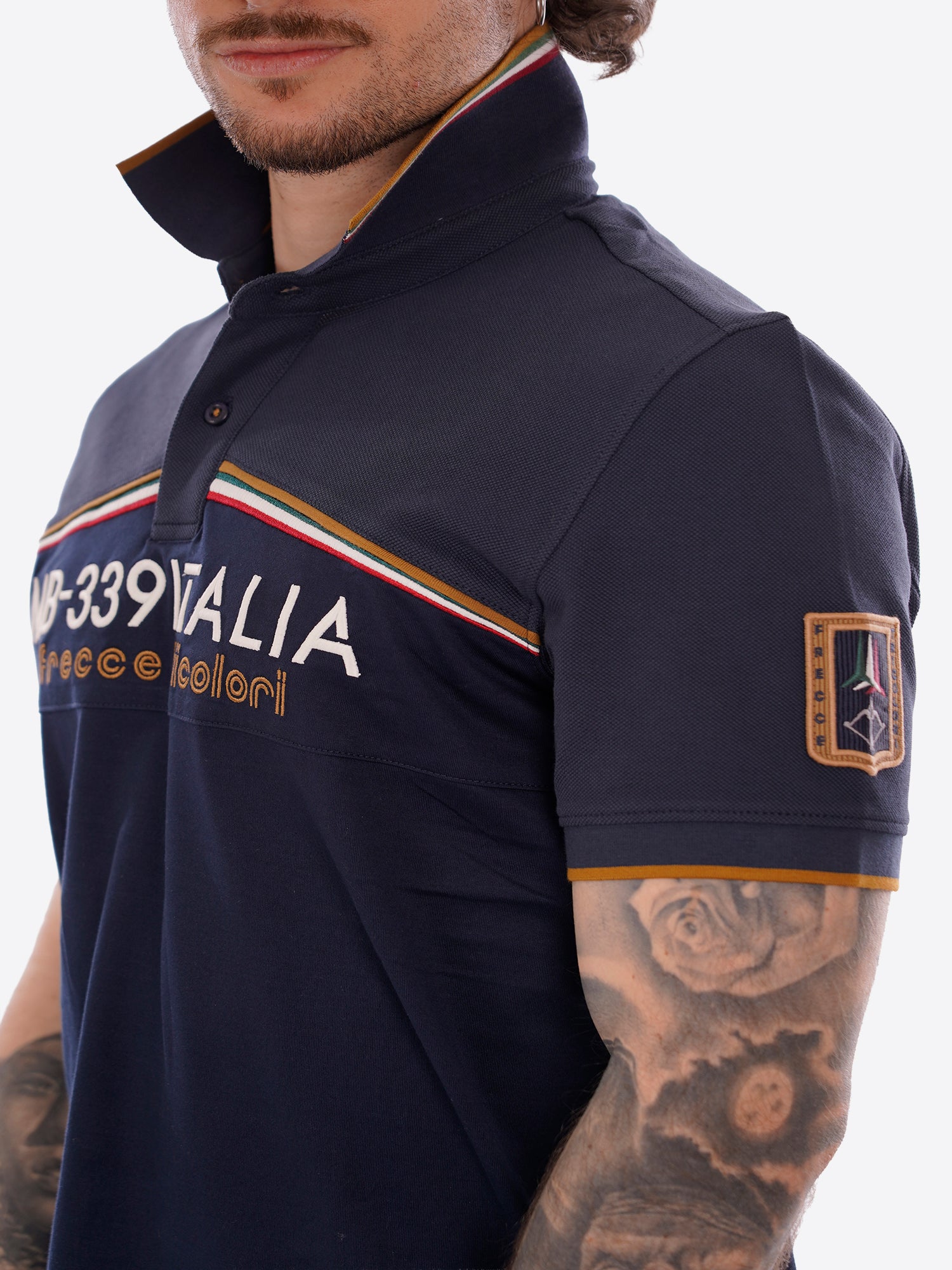 Polo maniche corte AERONAUTICA MILITARE da Uomo - blu PO192408184 BLU
