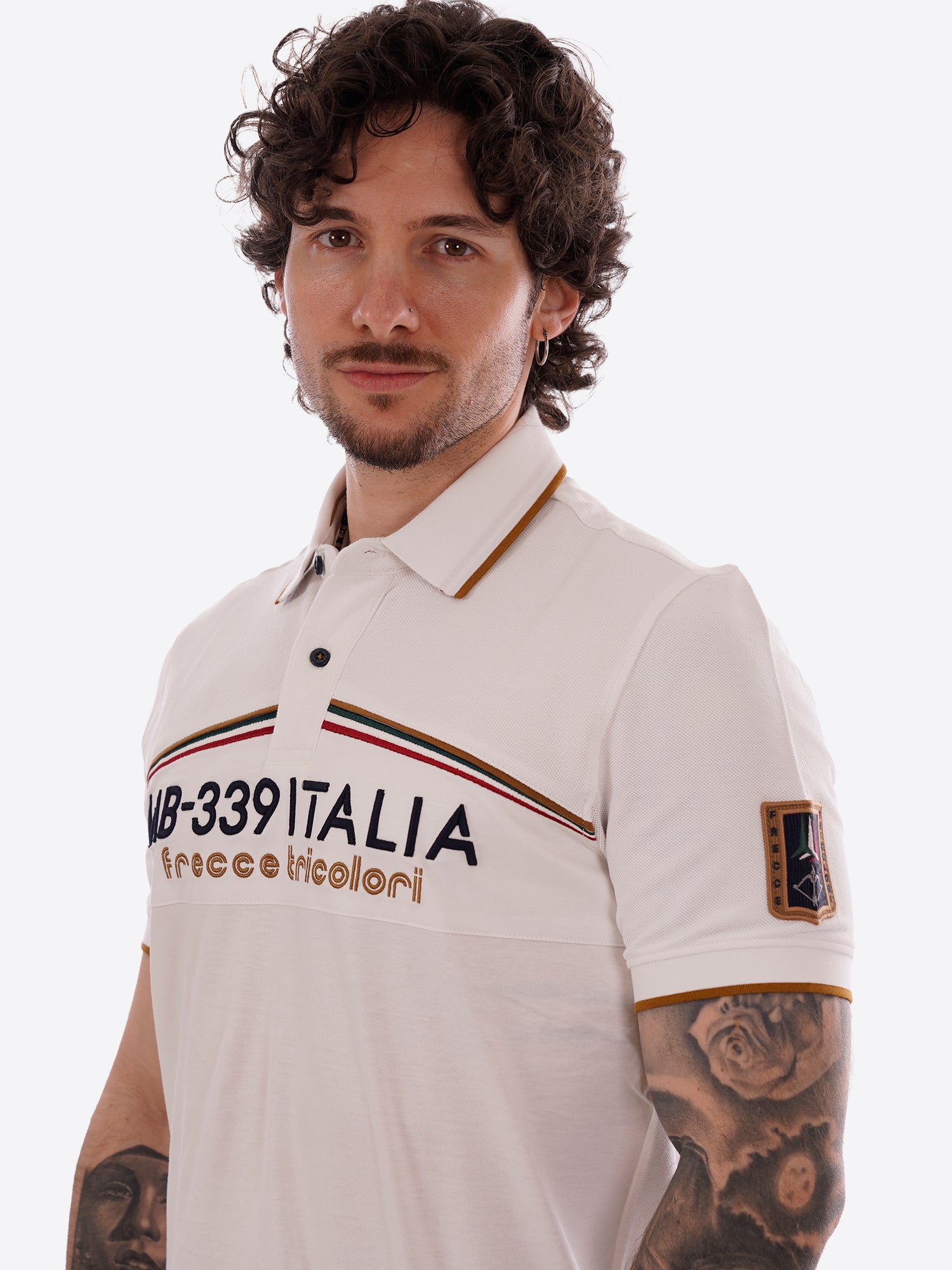 Polo maniche corte AERONAUTICA MILITARE da Uomo - bianco PO192473062 BIANCO