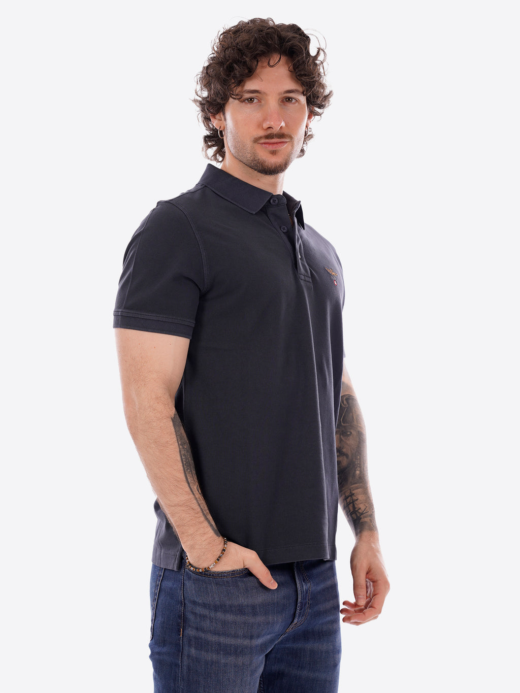 Polo maniche corte AERONAUTICA MILITARE da Uomo - blu PO192508184 BLU
