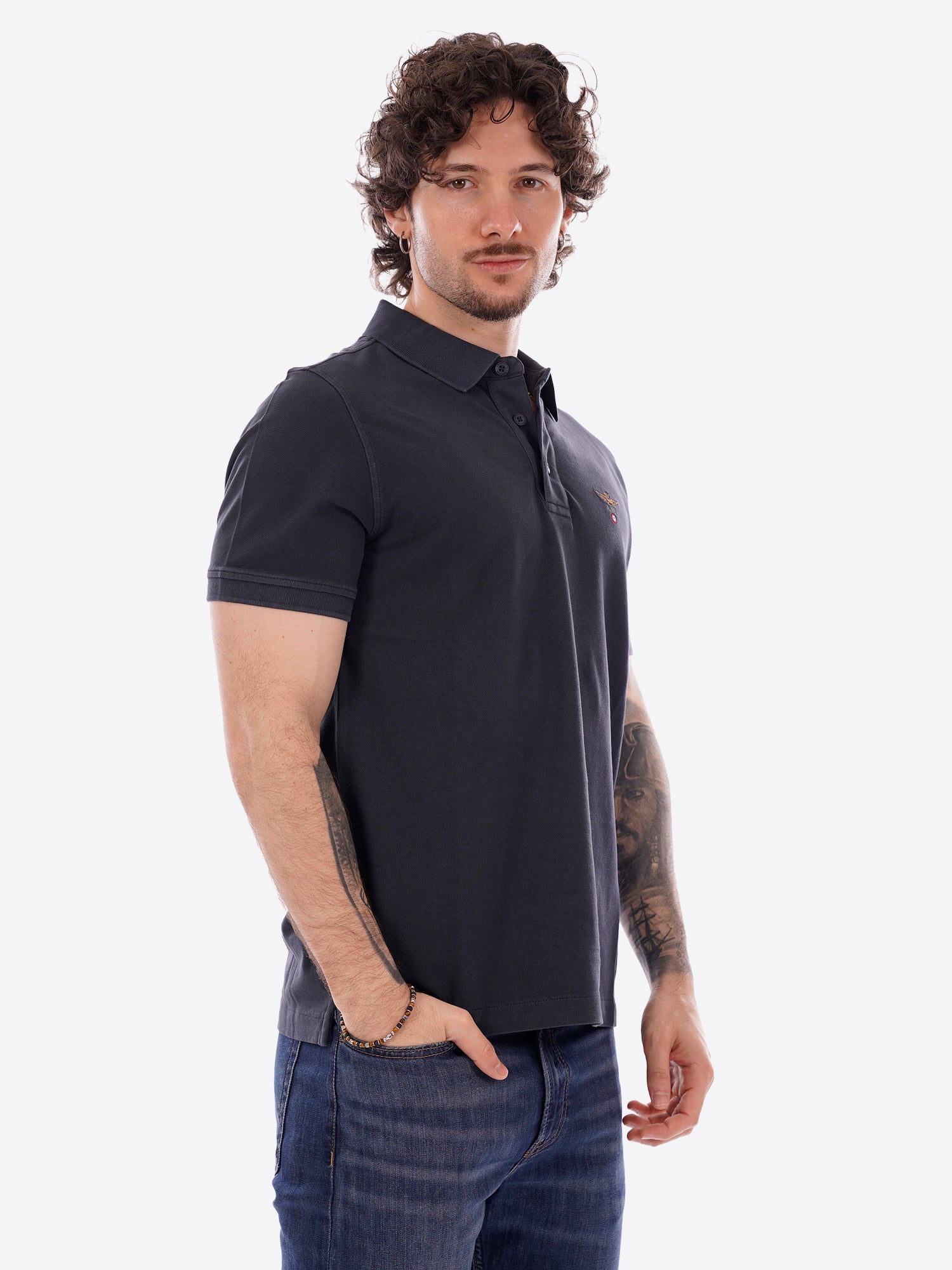 Polo maniche corte AERONAUTICA MILITARE da Uomo - blu PO192508184 BLU