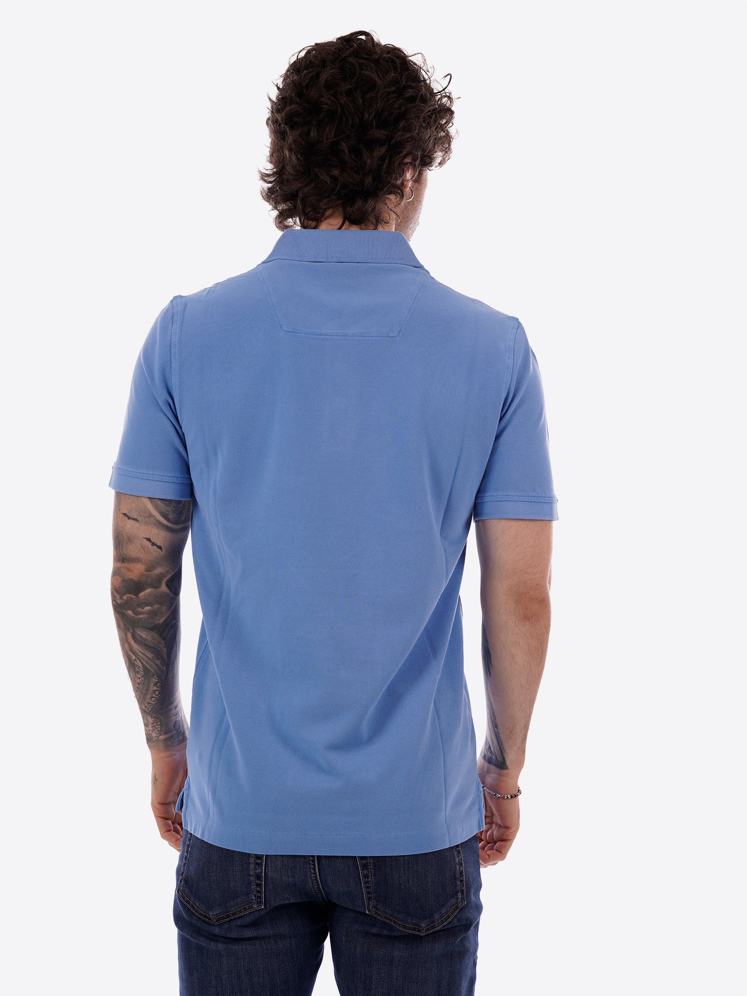 Polo maniche corte AERONAUTICA MILITARE da Uomo - blu PO192521324 CELESTE