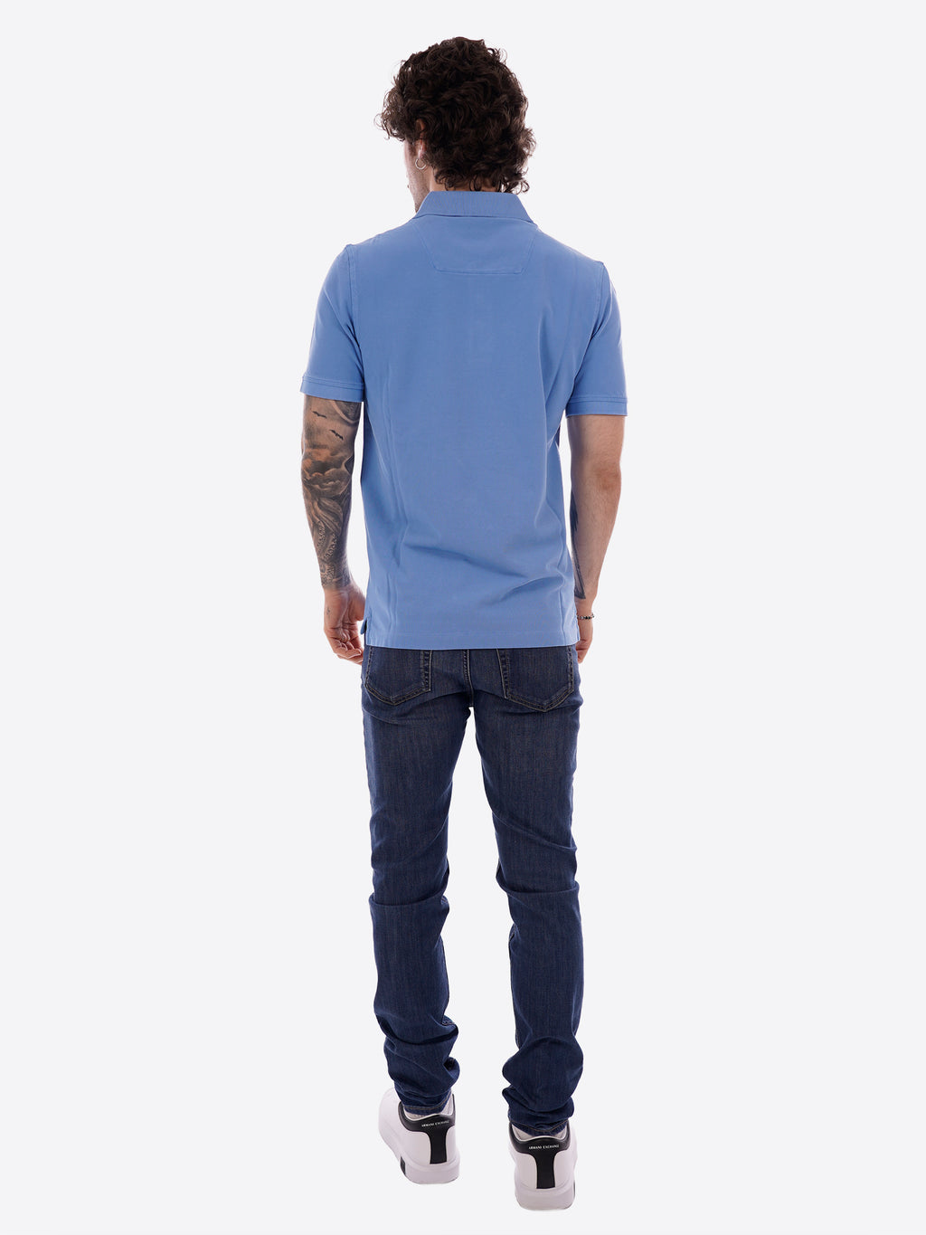 Polo maniche corte AERONAUTICA MILITARE da Uomo - blu PO192521324 CELESTE