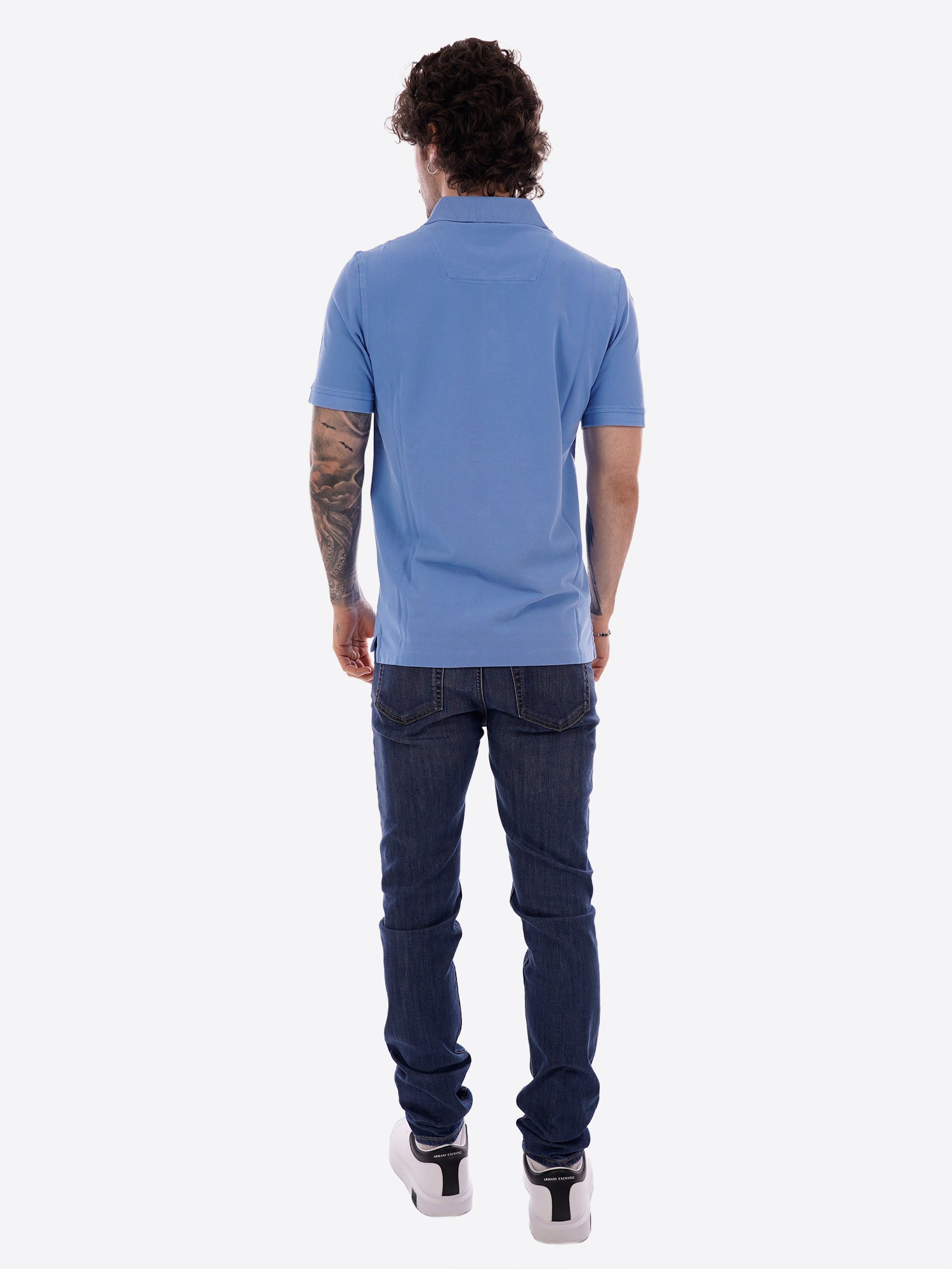 Polo maniche corte AERONAUTICA MILITARE da Uomo - blu PO192521324 CELESTE