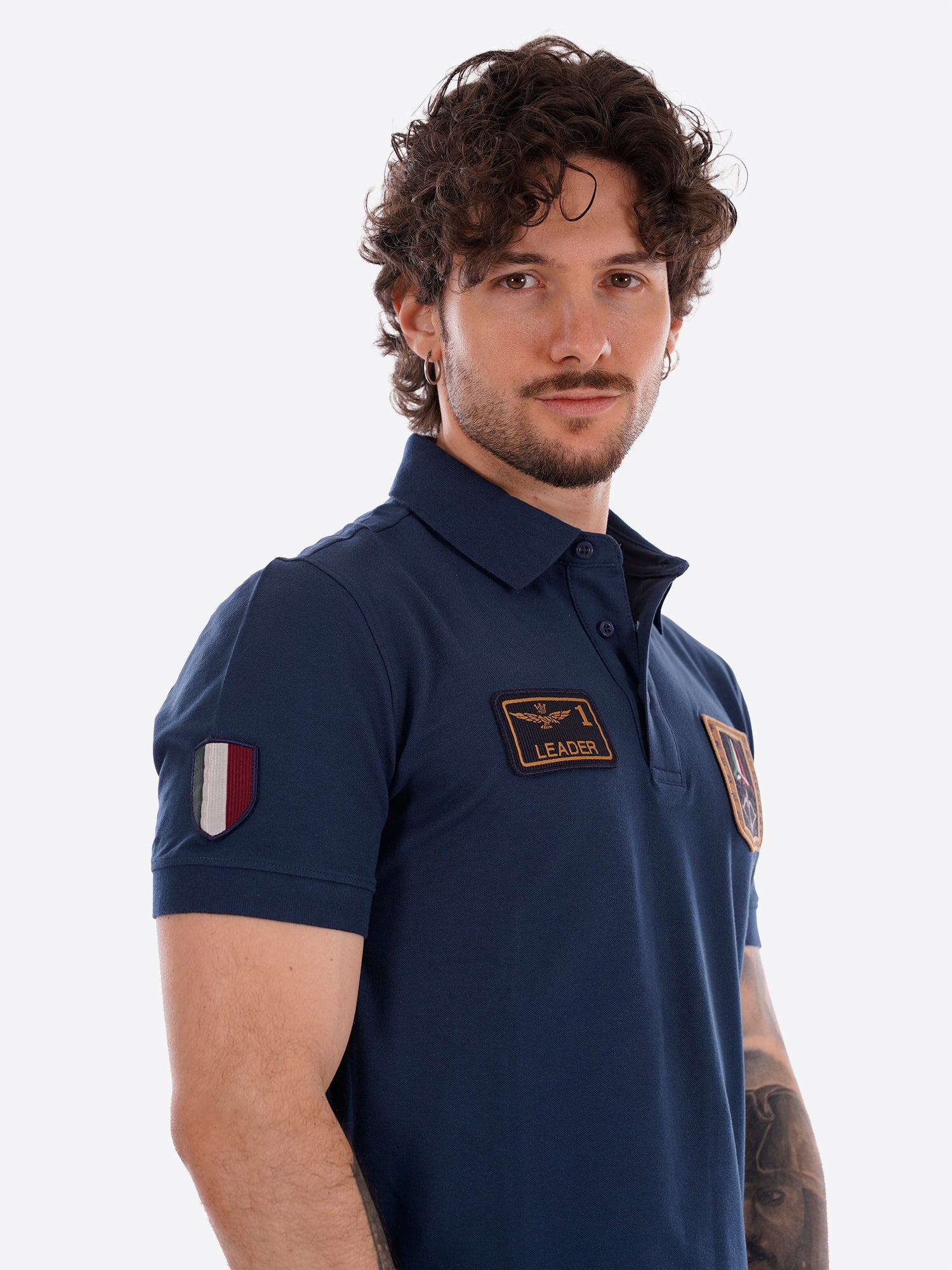 Polo maniche corte AERONAUTICA MILITARE da Uomo - blu PO192721315 BLUAVIO