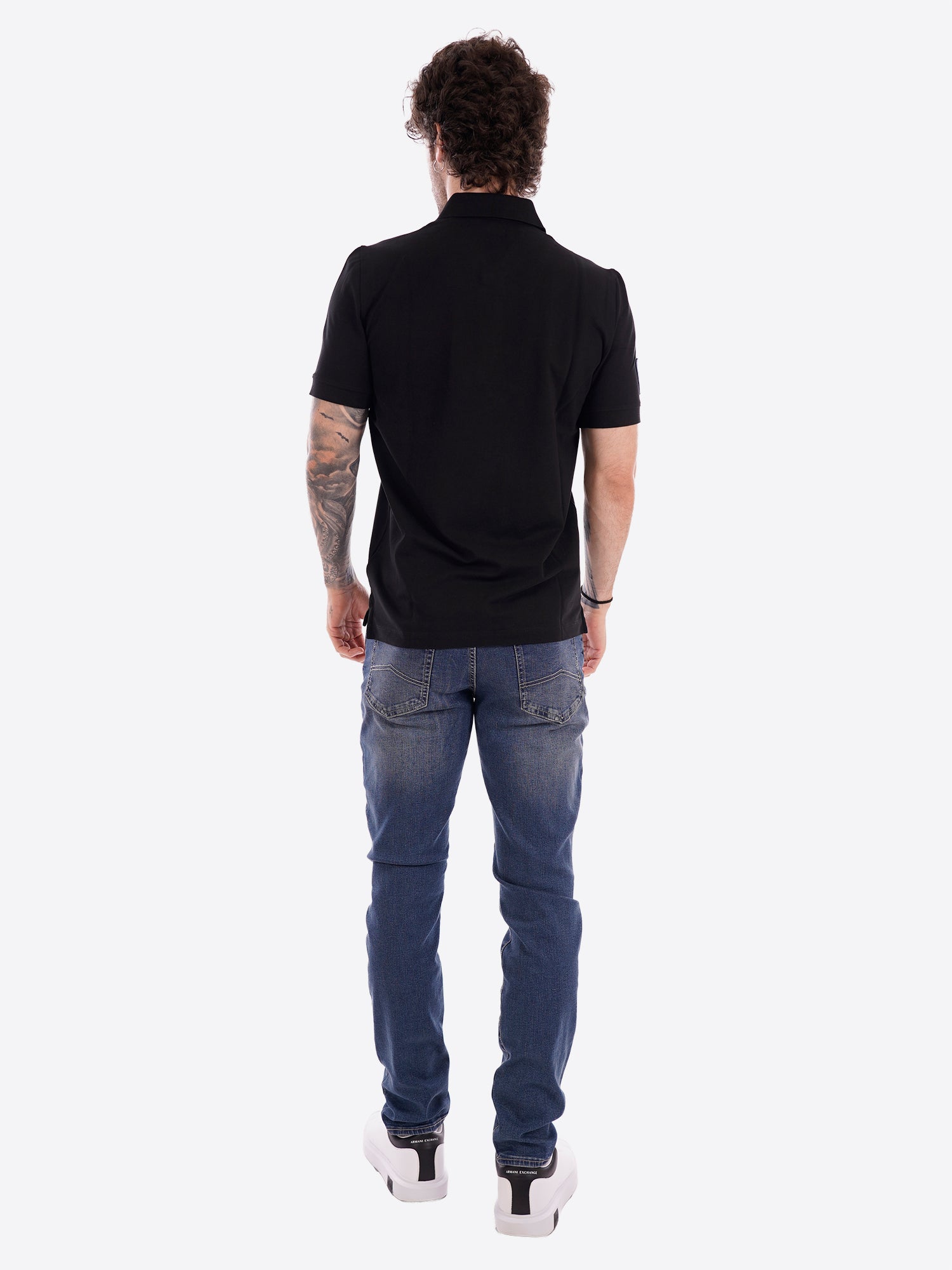 Polo maniche corte AERONAUTICA MILITARE da Uomo - nero PO192734300 NERO