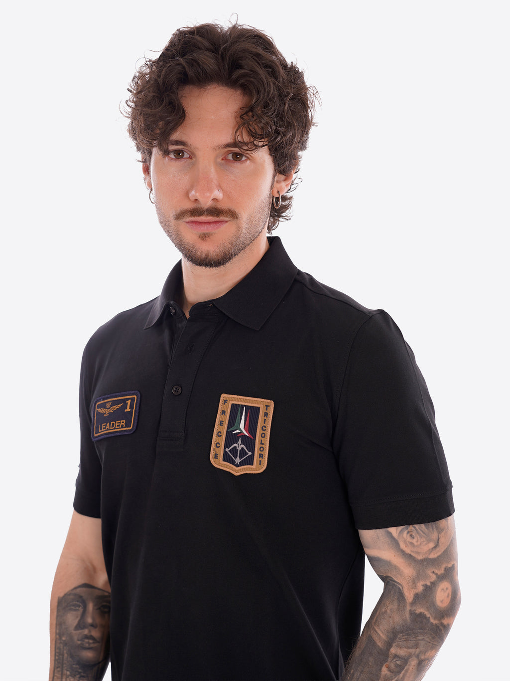 Polo maniche corte AERONAUTICA MILITARE da Uomo - nero PO192734300 NERO