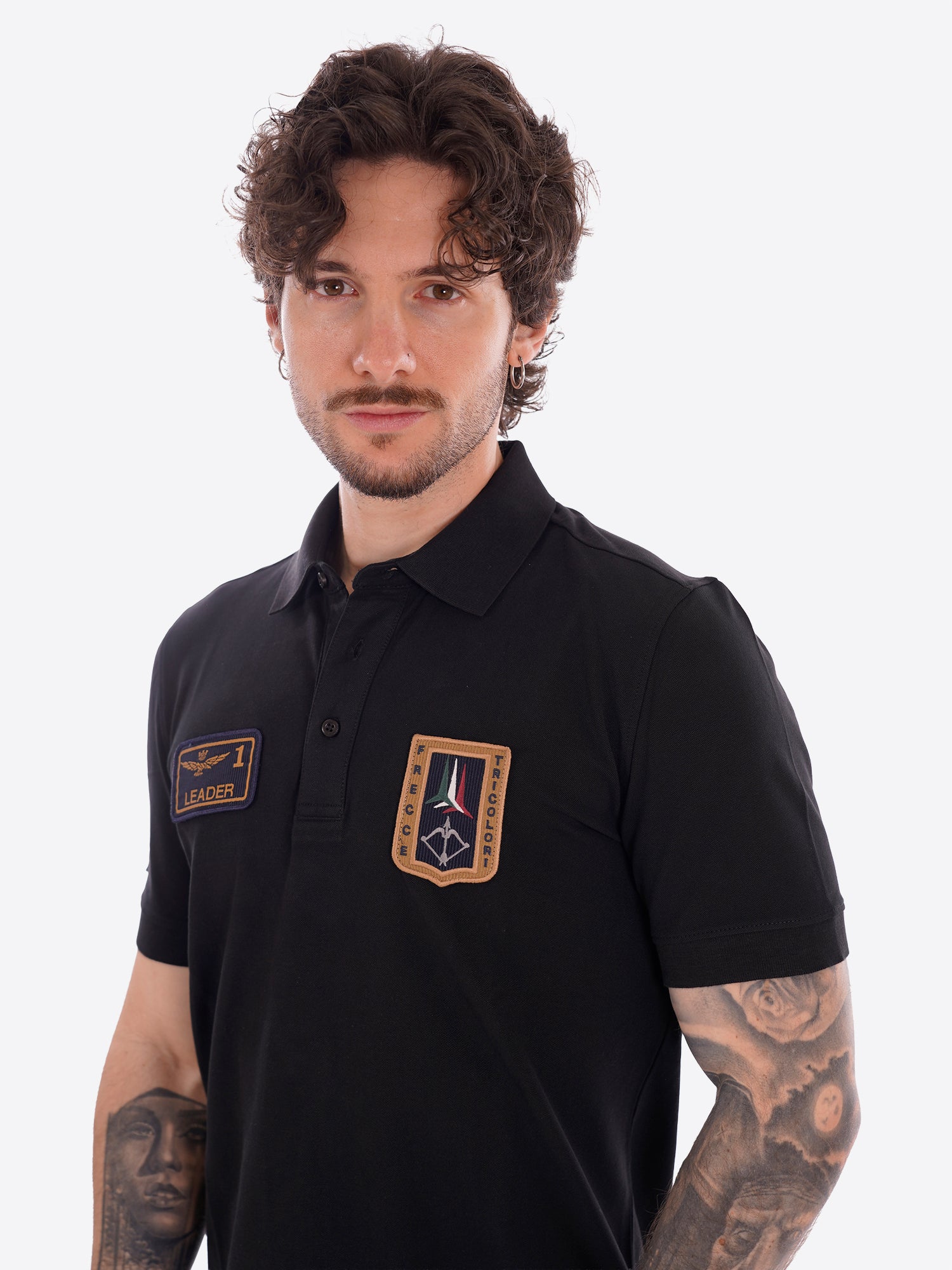 Polo maniche corte AERONAUTICA MILITARE da Uomo - nero PO192734300 NERO