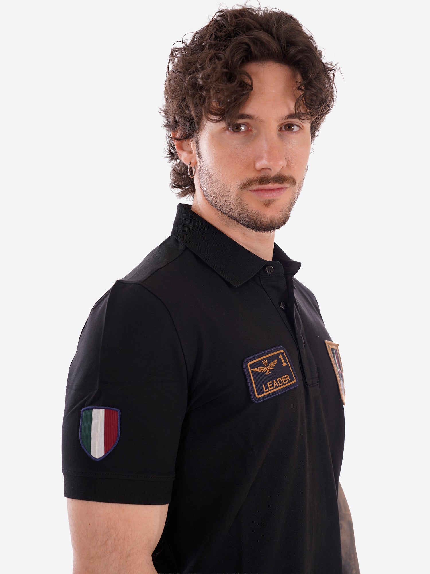 Polo maniche corte AERONAUTICA MILITARE da Uomo - nero PO192734300 NERO