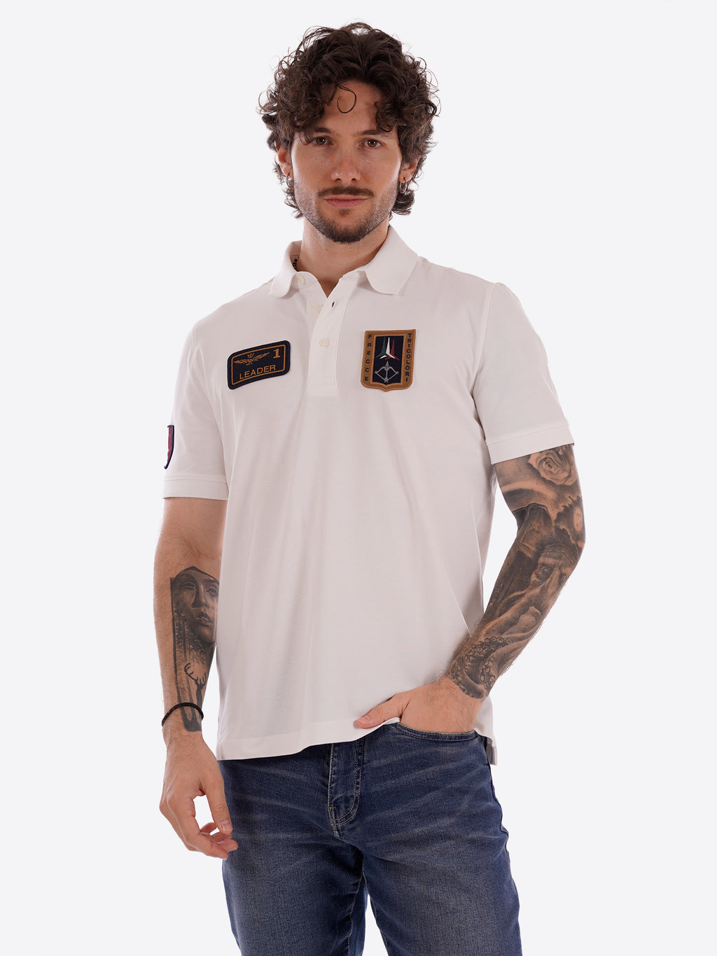 Polo maniche corte AERONAUTICA MILITARE da Uomo - bianco PO192773062 BIANCO
