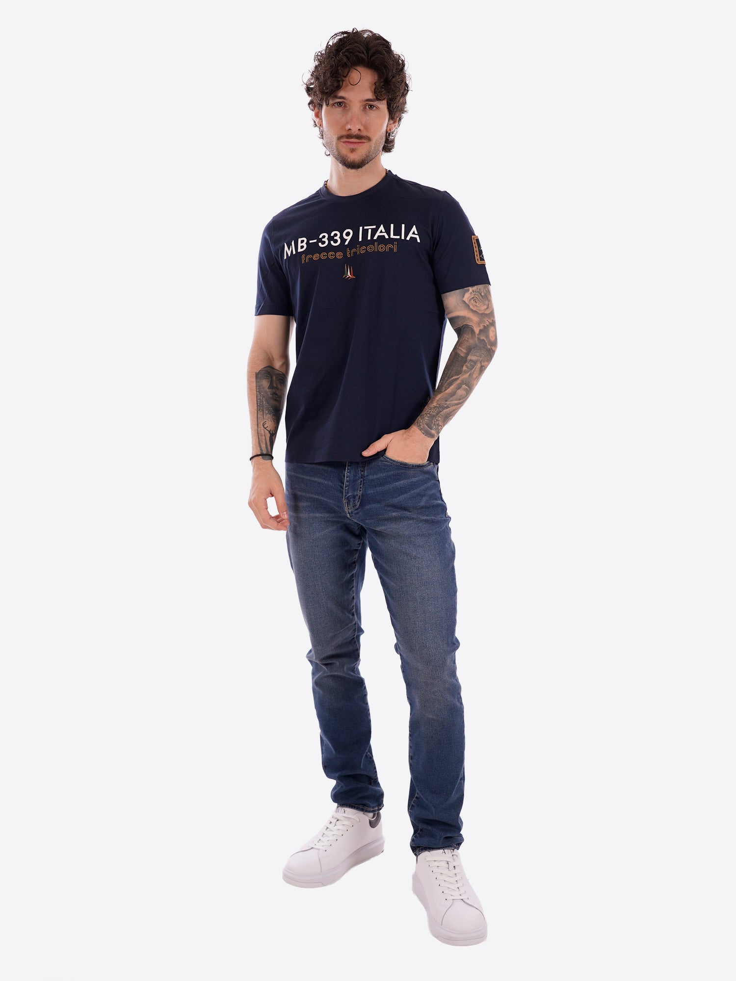 T-shirt AERONAUTICA MILITARE da Uomo - blu TS252308184 BLU