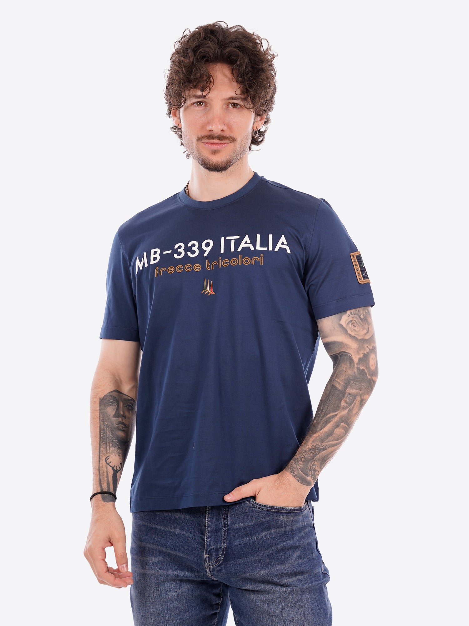 T-shirt AERONAUTICA MILITARE da Uomo - blu TS252321315 BLUAVIO