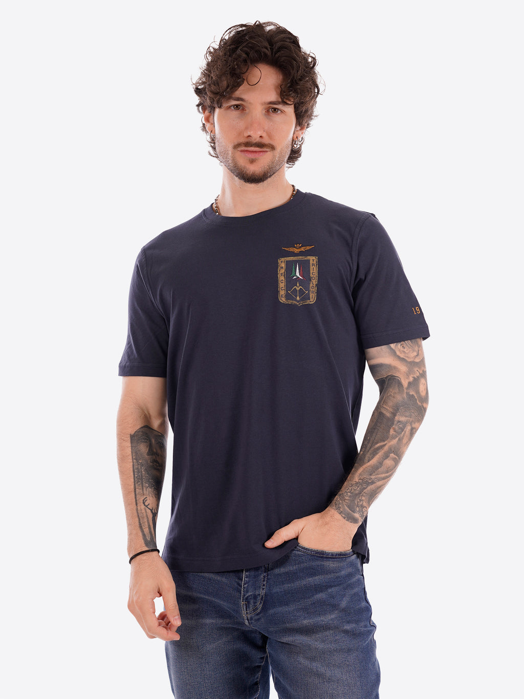 T-shirt AERONAUTICA MILITARE da Uomo - blu TS2534081814 BLU