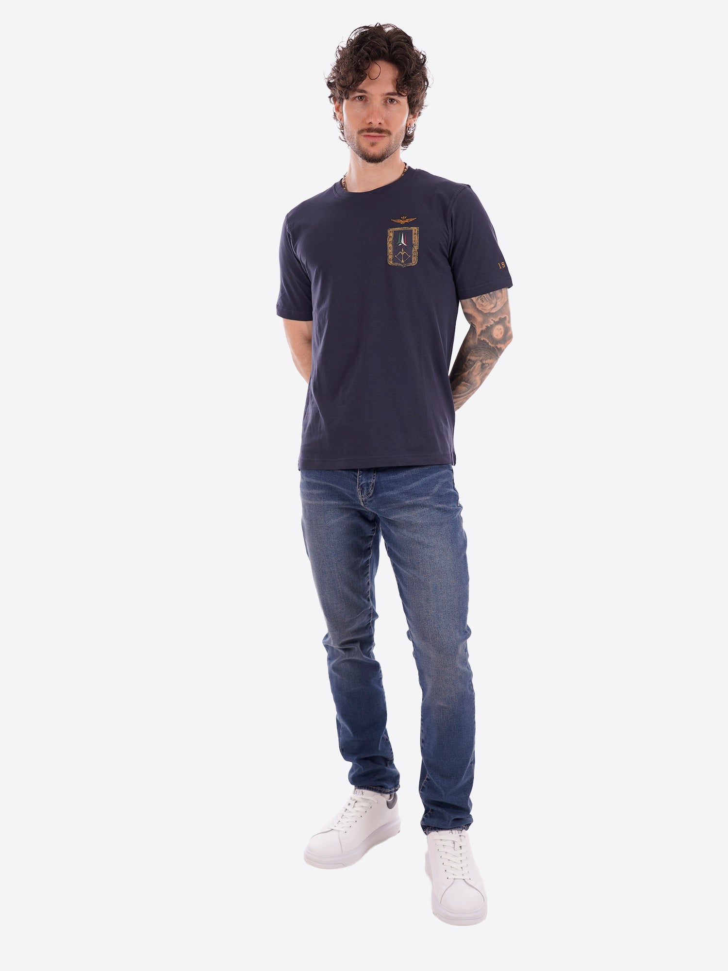 T-shirt AERONAUTICA MILITARE da Uomo - blu TS2534081814 BLU