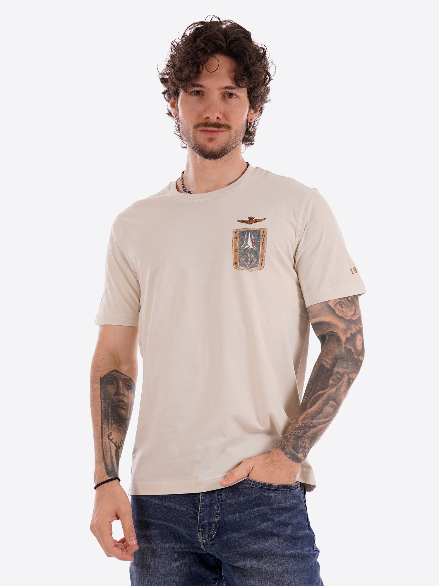 T-shirt AERONAUTICA MILITARE da Uomo - bianco TS253473078 BIANCOSPENTO