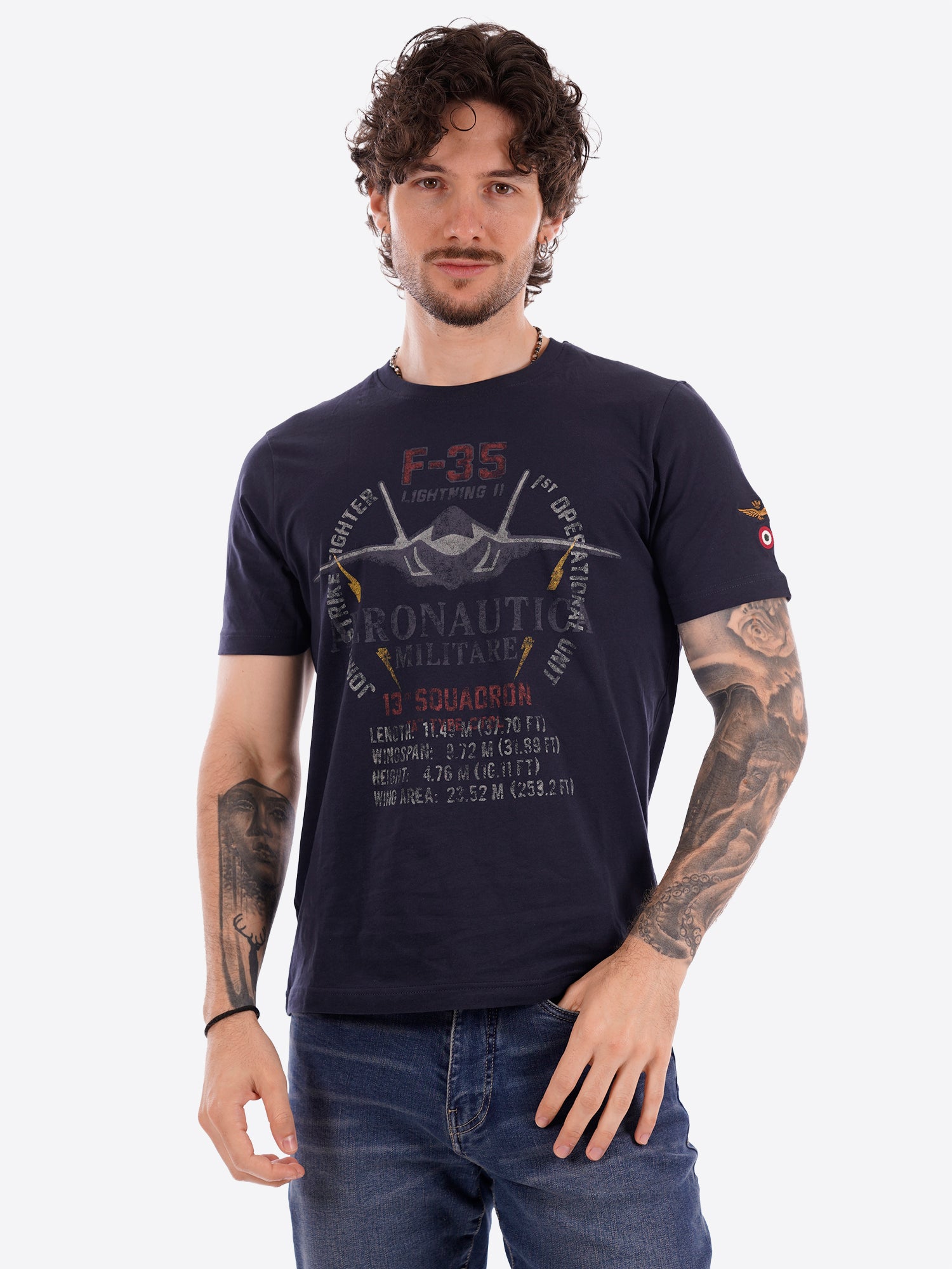 T-shirt AERONAUTICA MILITARE da Uomo - blu TS253608184 BLU