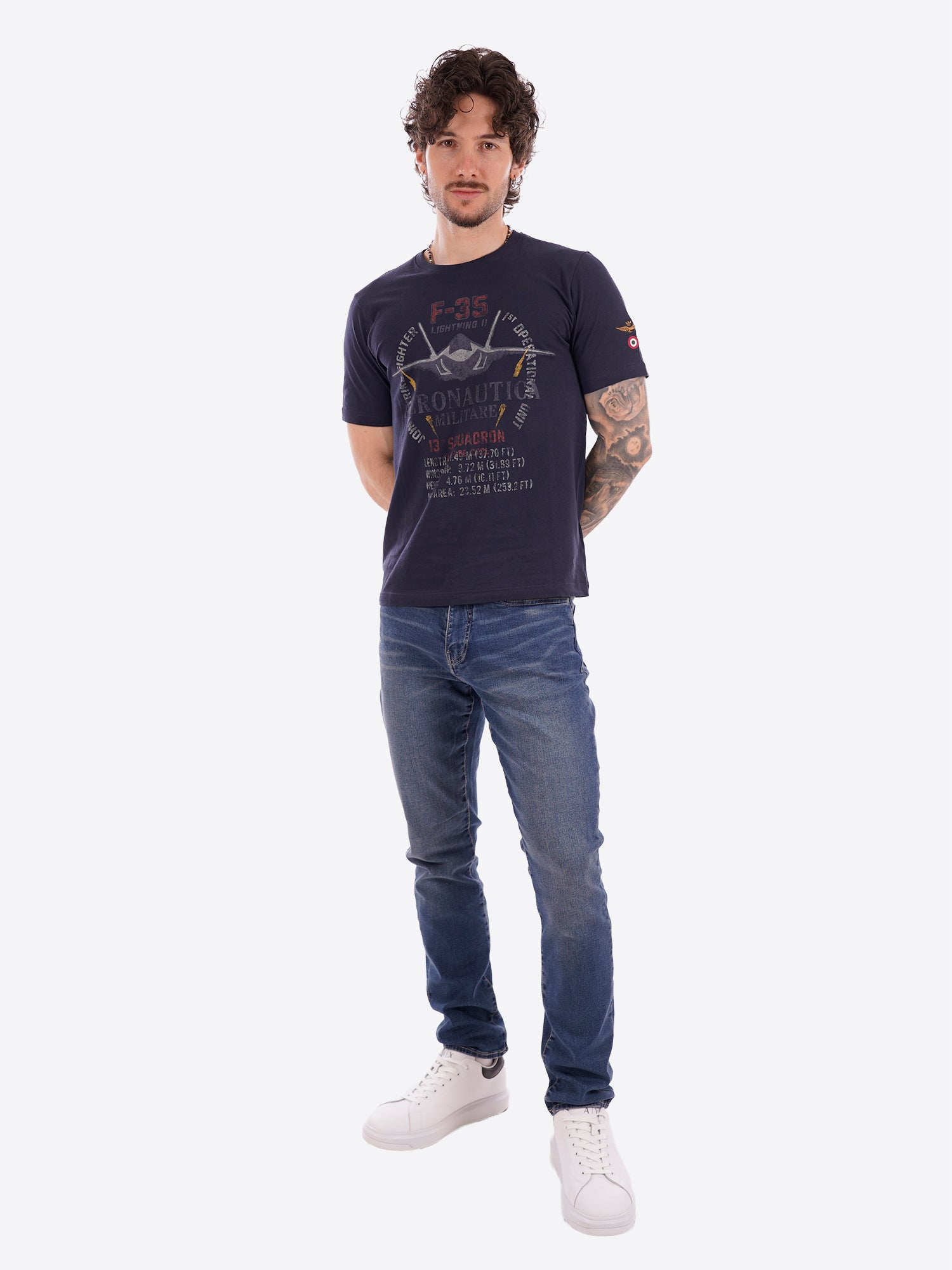 T-shirt AERONAUTICA MILITARE da Uomo - blu TS253608184 BLU