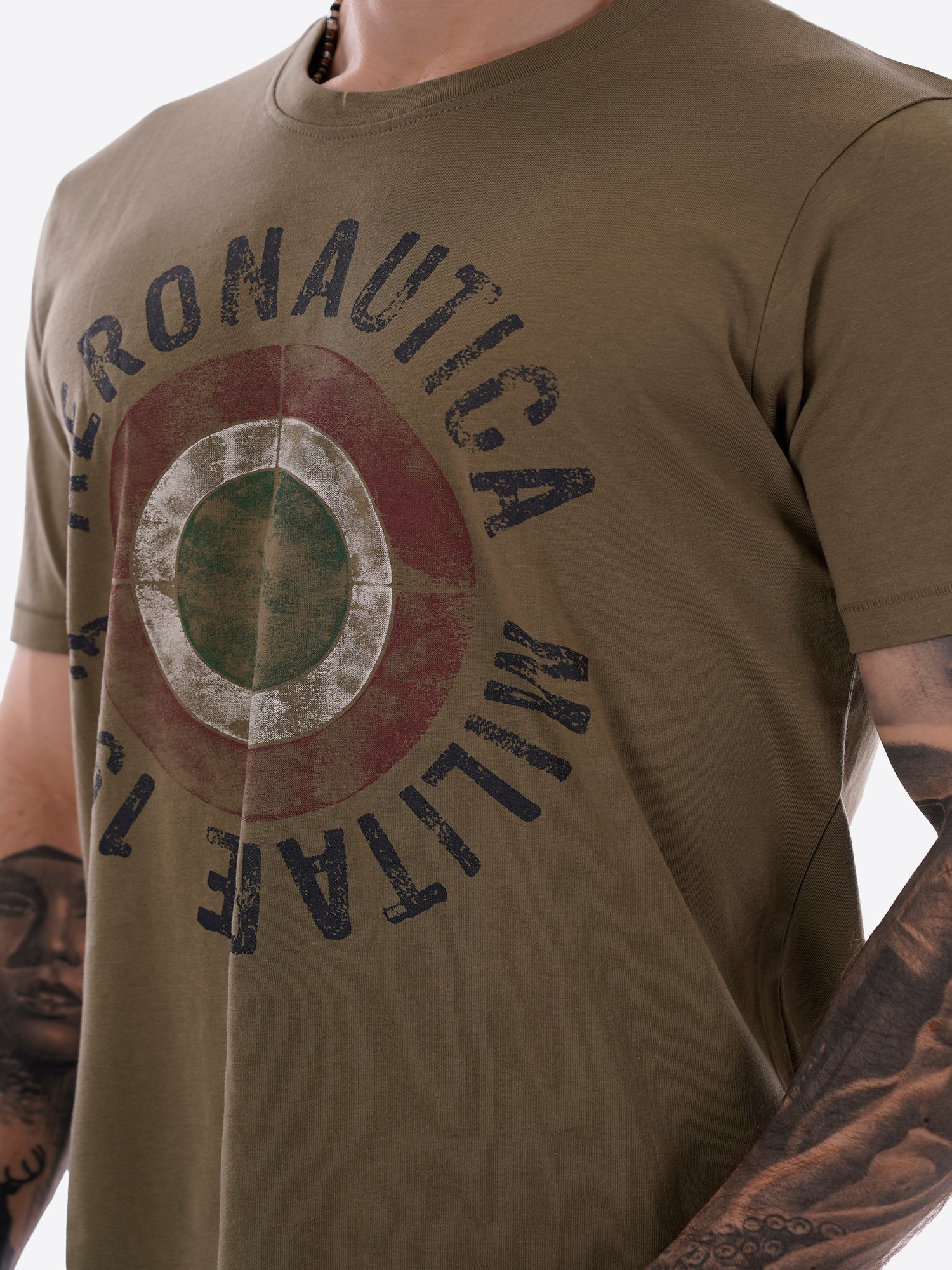 T-shirt AERONAUTICA MILITARE da Uomo - verde TS253807304 VERDE