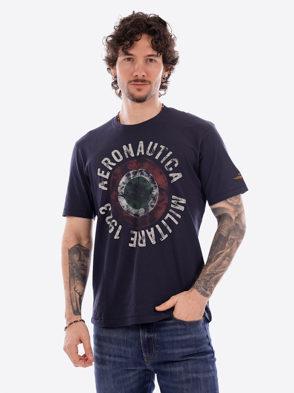 T-shirt AERONAUTICA MILITARE da Uomo - blu TS253808184 BLU