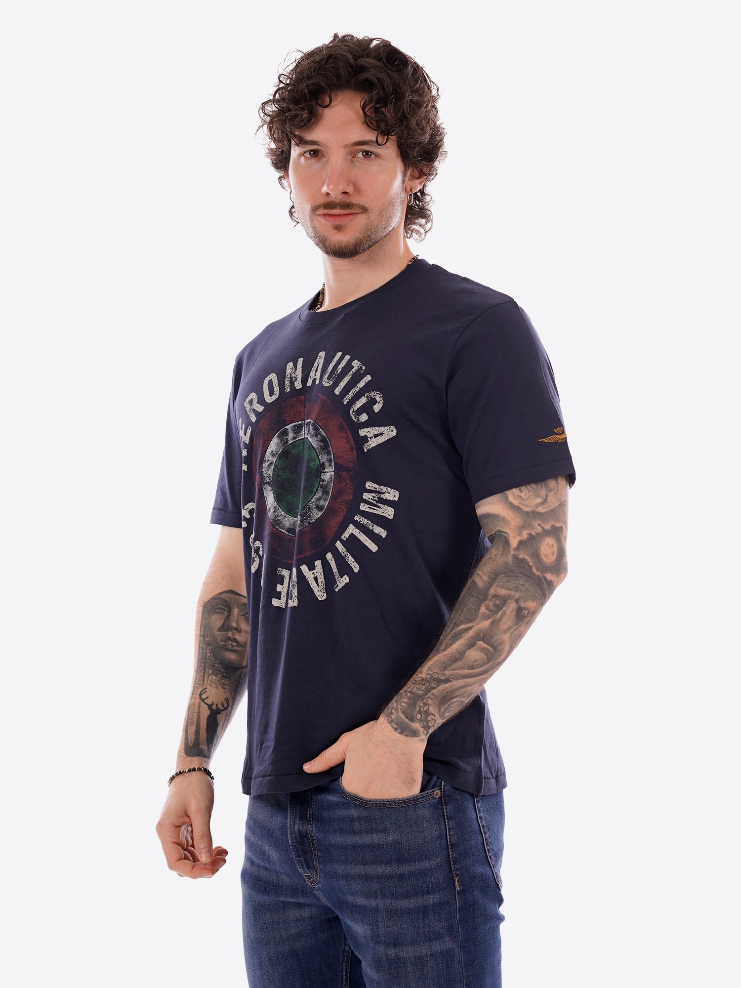 T-shirt AERONAUTICA MILITARE da Uomo - blu TS253808184 BLU