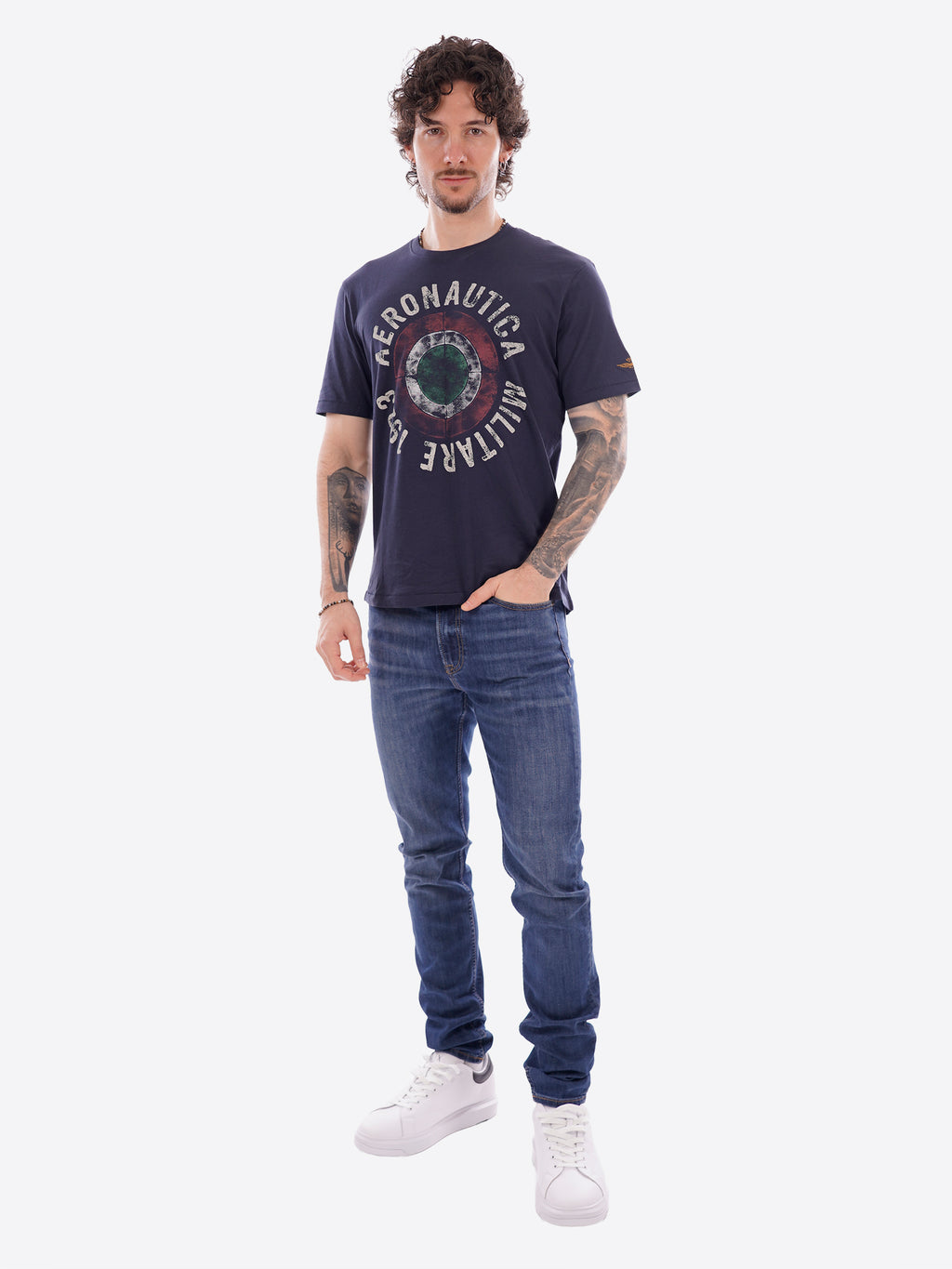 T-shirt AERONAUTICA MILITARE da Uomo - blu TS253808184 BLU